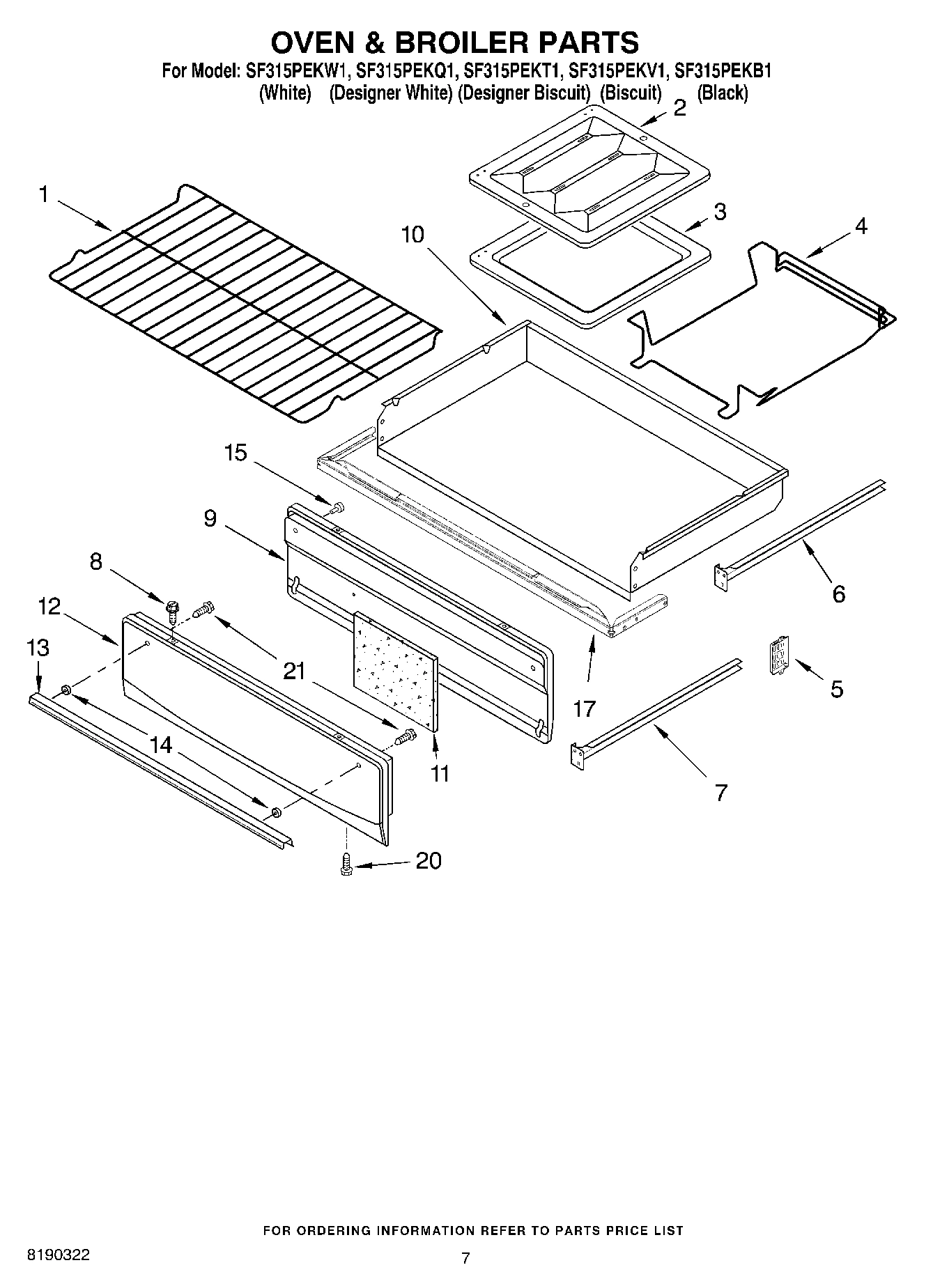 05 - OVEN & BROILER PARTS