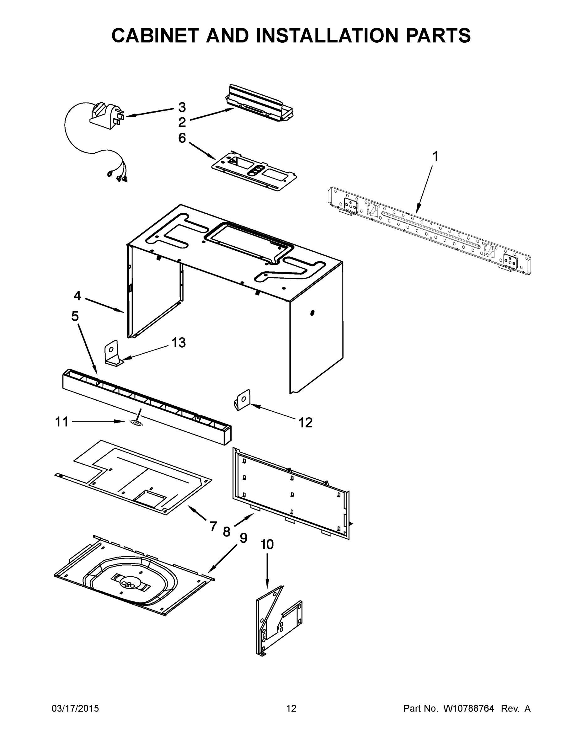 07 - CABINET AND INSTALLATION PARTS