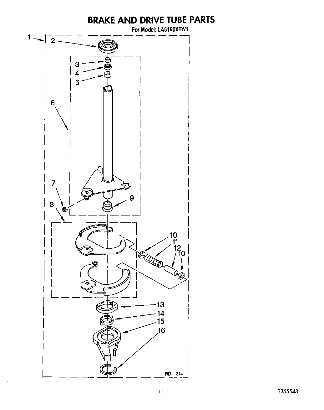 09 - BRAKE AND DRIVE TUBE