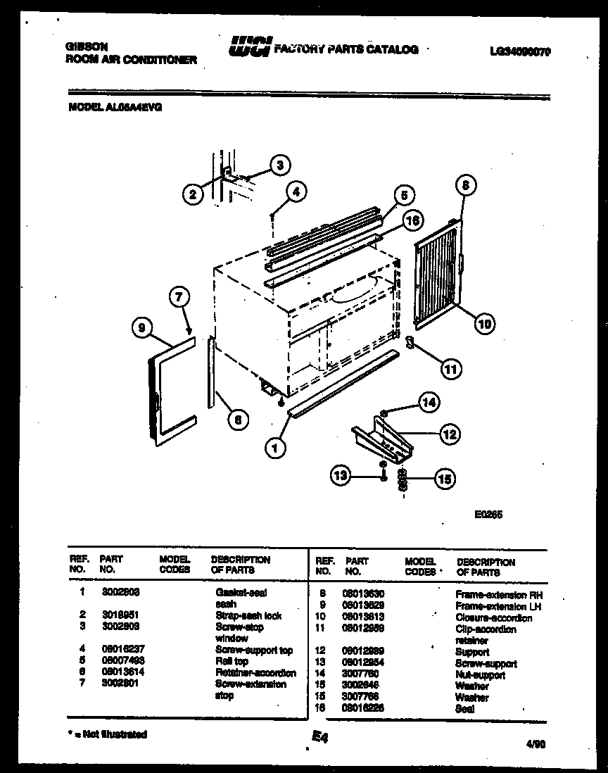 06 - CABINET AND INSTALLATION PARTS