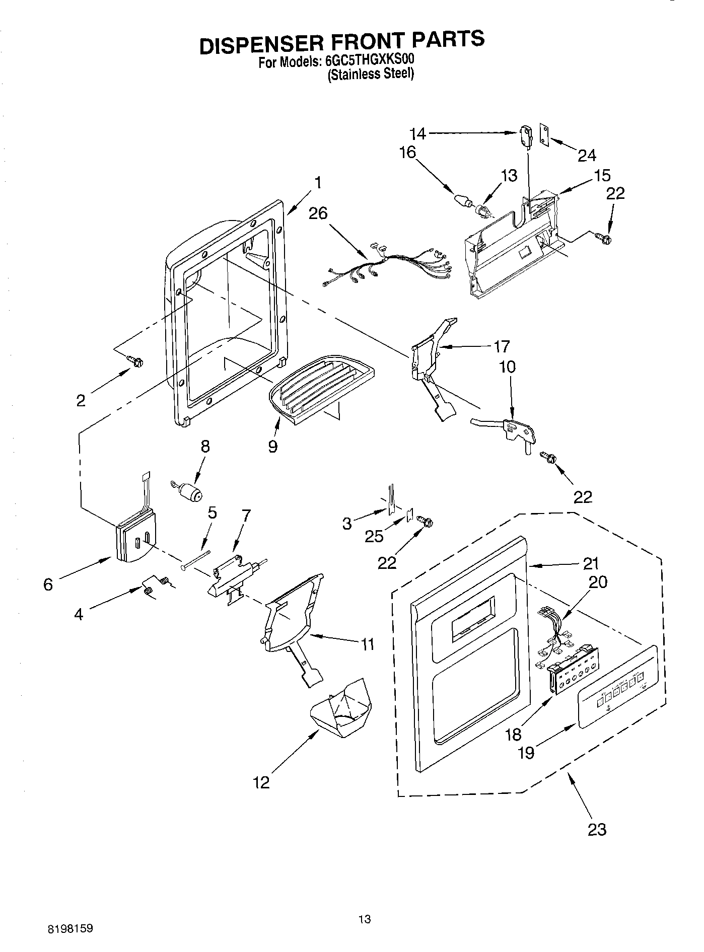 08 - DISPENSER FRONT PARTS
