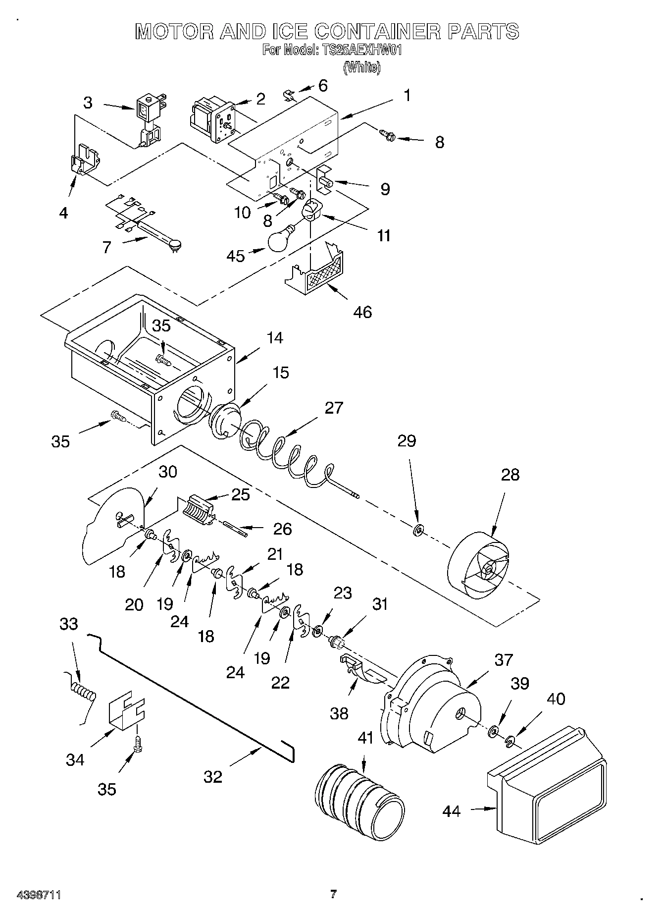 05 - MOTOR AND ICE CONTAINER