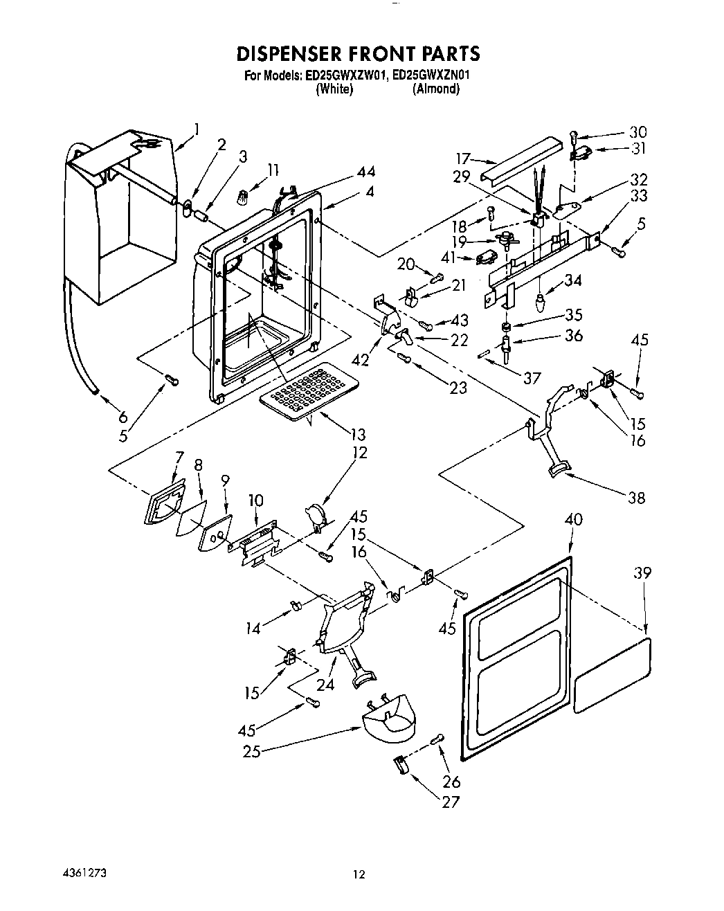 09 - DISPENSER FRONT