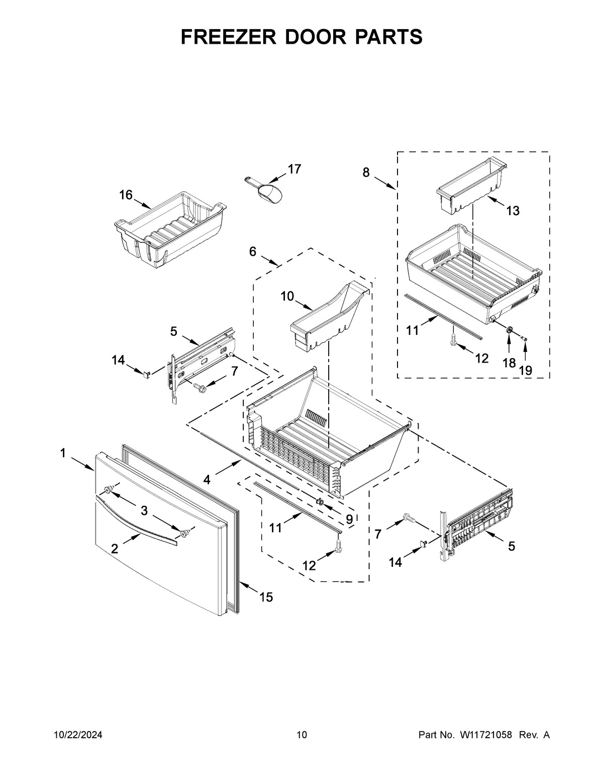 06 - FREEZER DOOR PARTS
