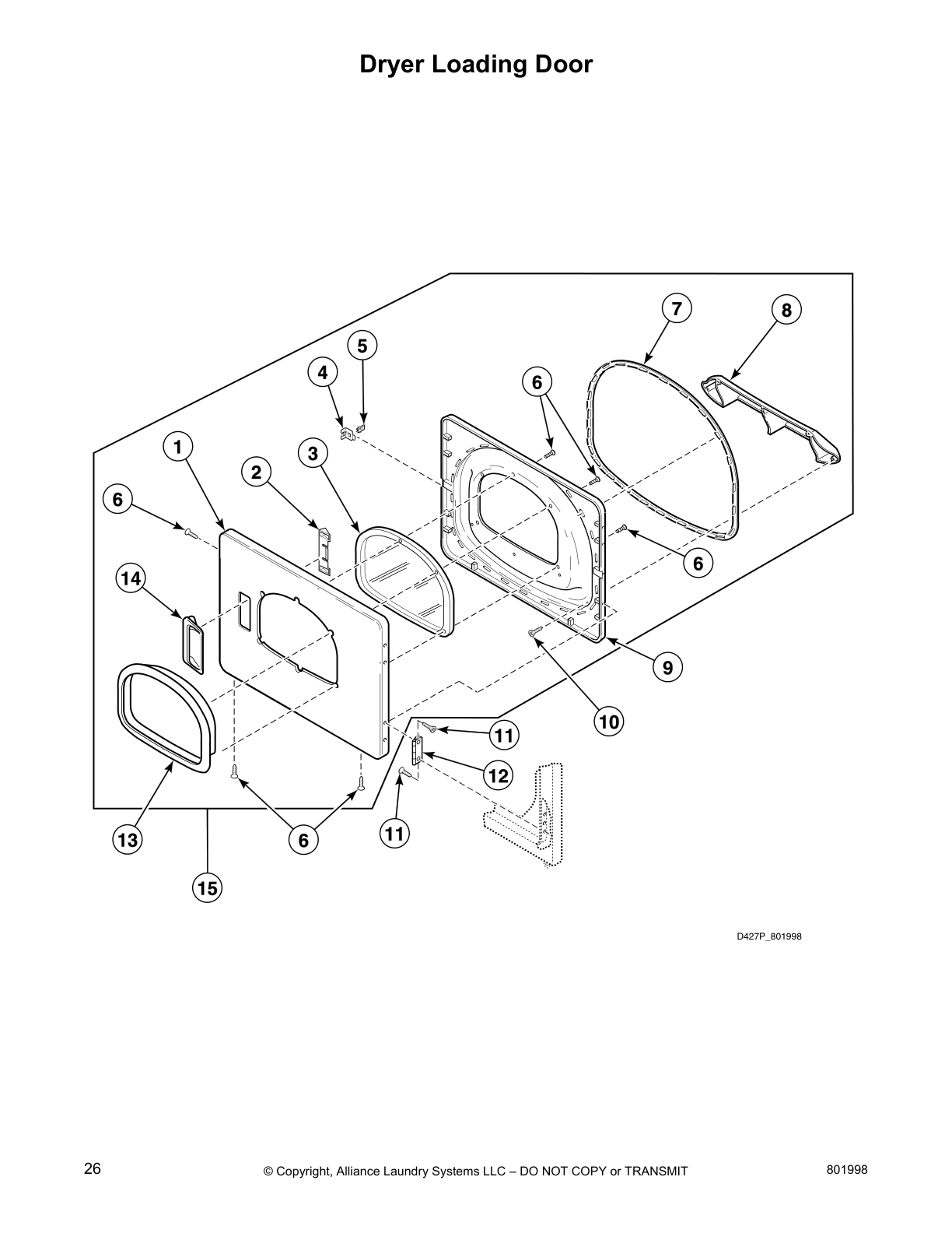 Dryer Loading Door