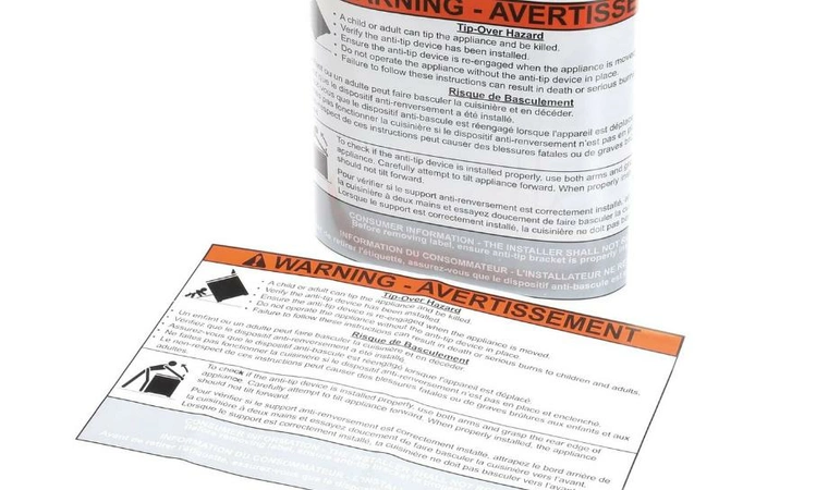316483102 Frigidaire Range Label