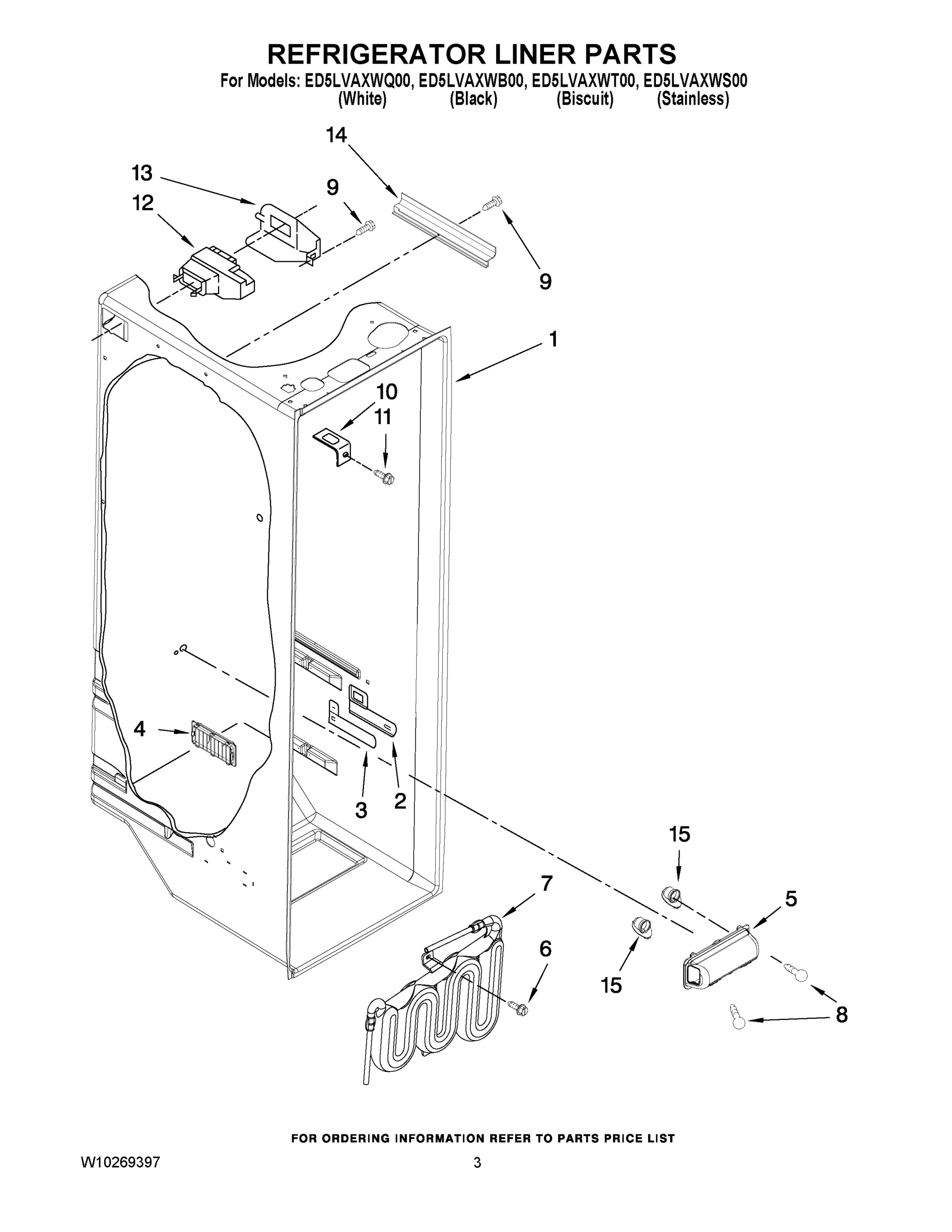 02 - REFRIGERATOR LINER PARTS