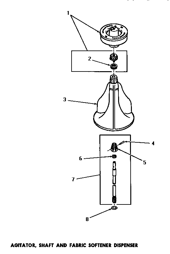 07 - AGITATOR, SHAFT & FABRIC SOFTENER DISP