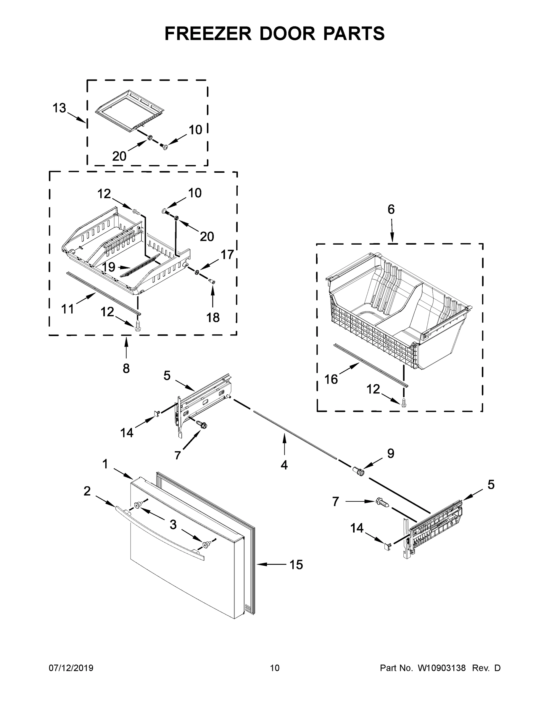 06 - FREEZER DOOR PARTS