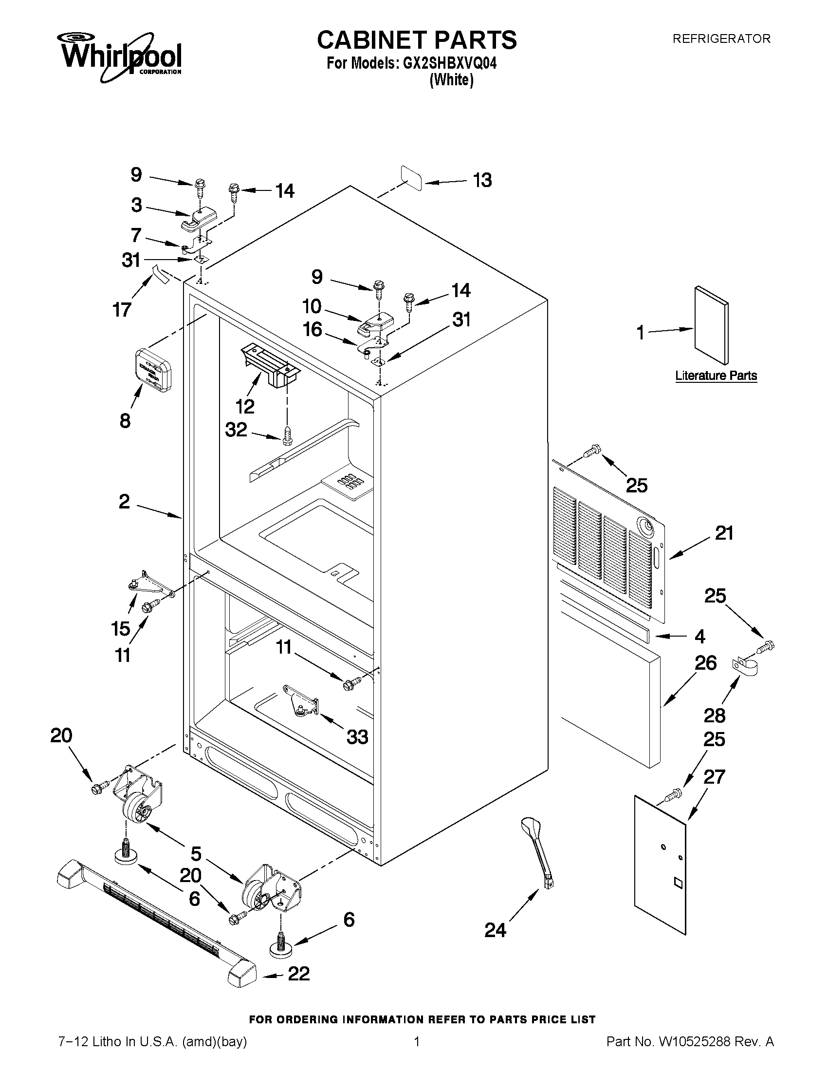 01 - CABINET PARTS