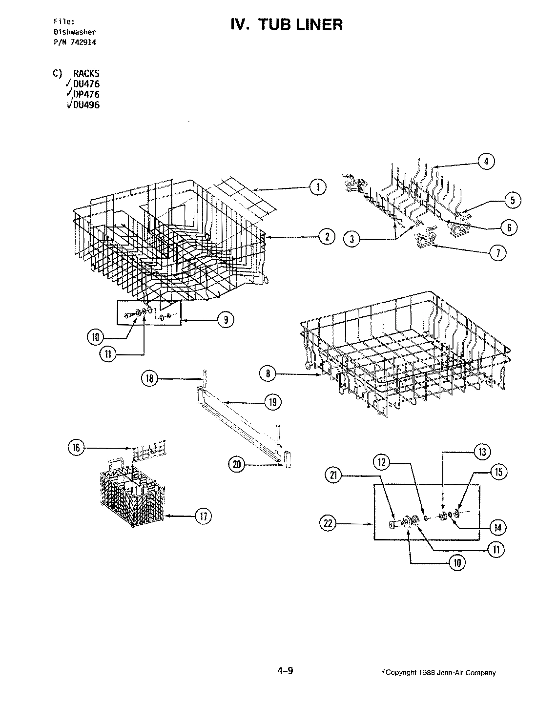 10 - TUB ASSEMBLY