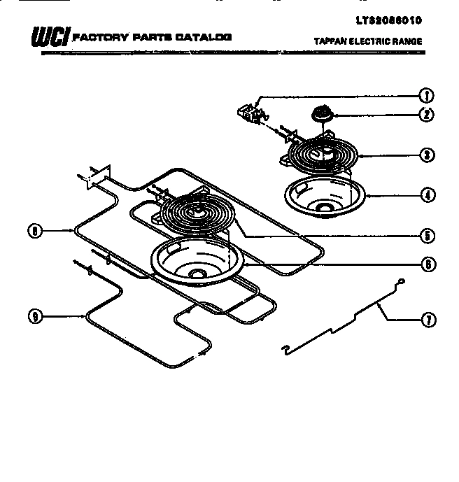 06 - BURNERS, DRIP PANS, ELEMENTS