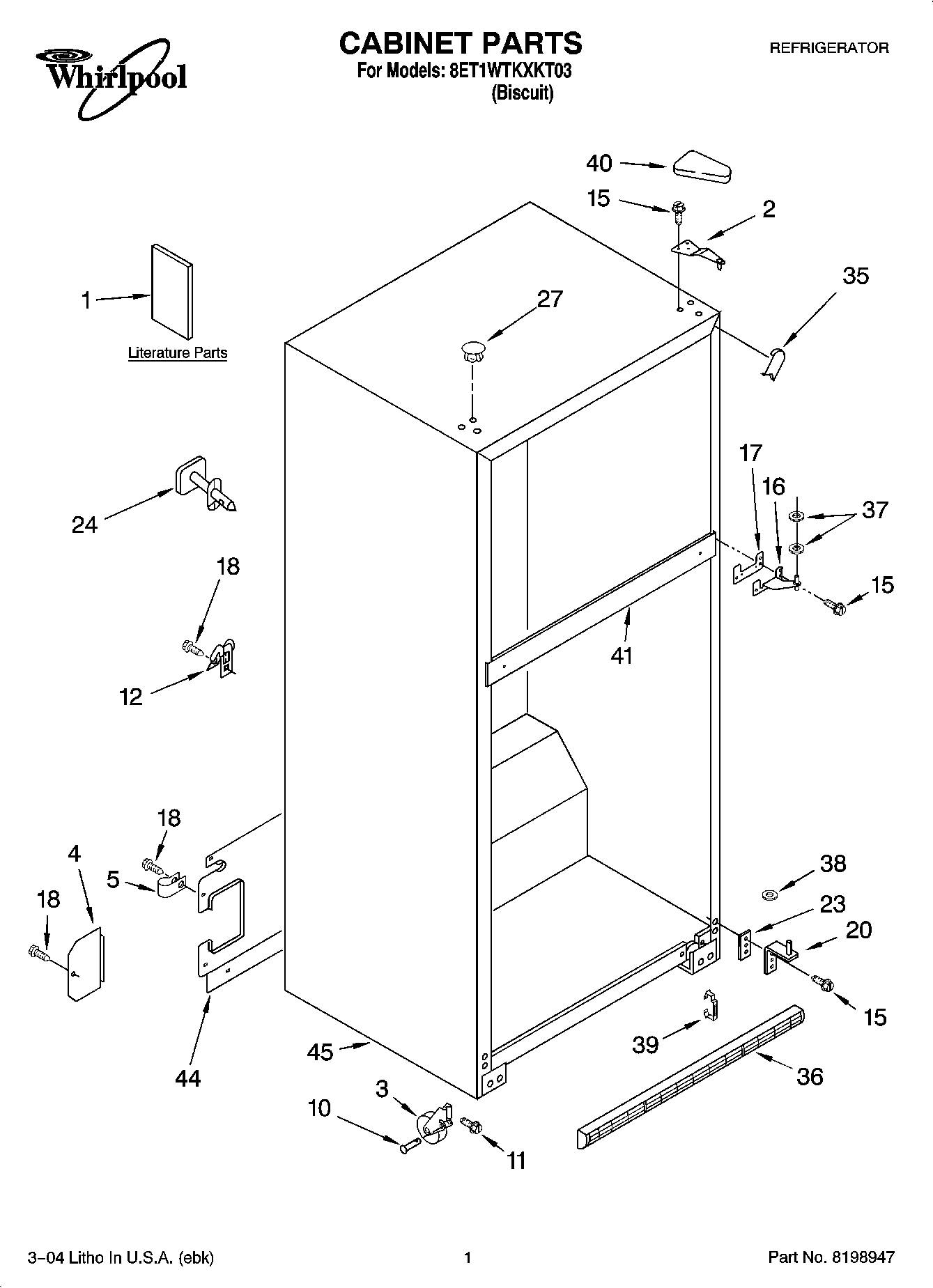 01 - CABINET PARTS