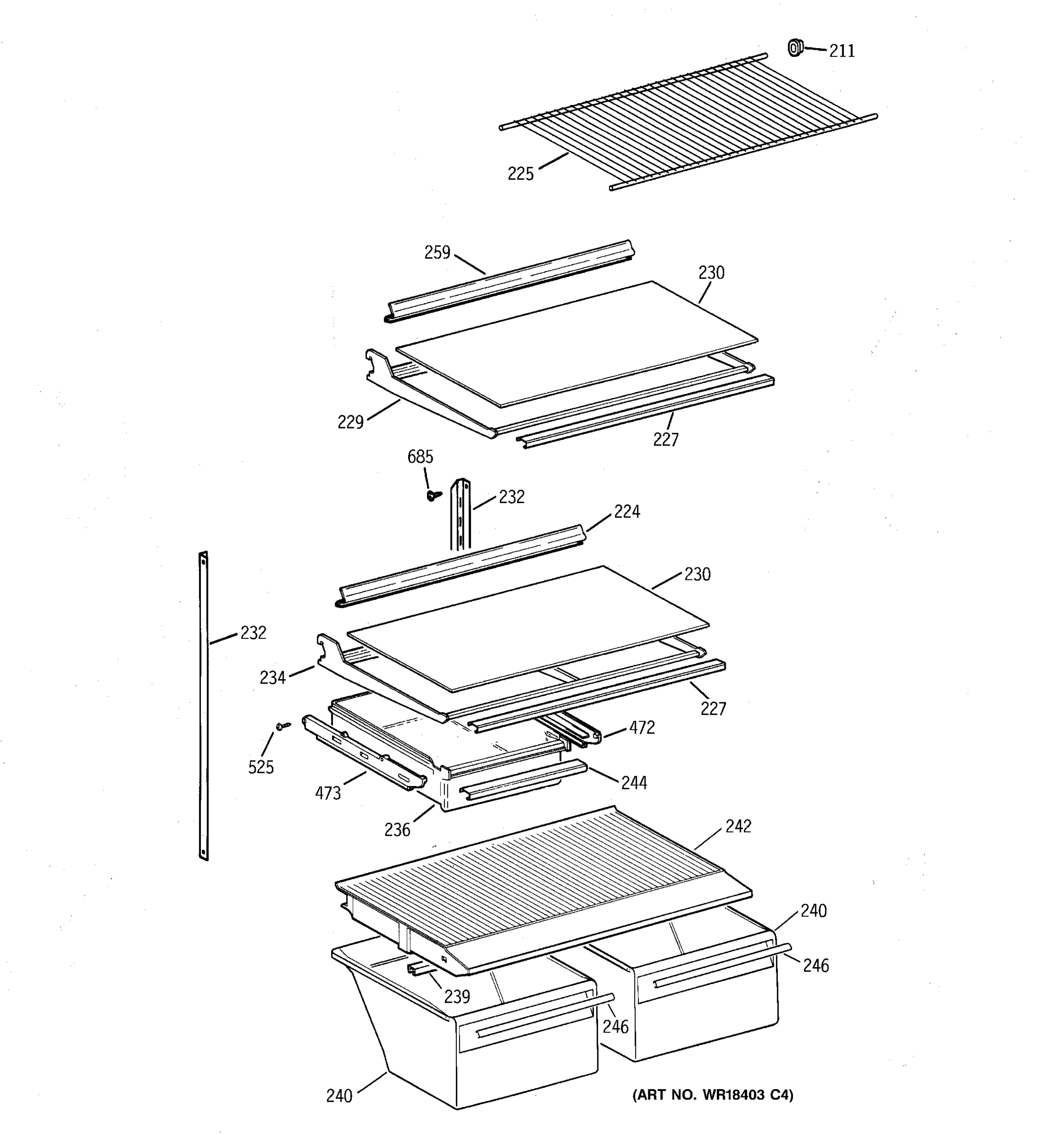 SHELF PARTS