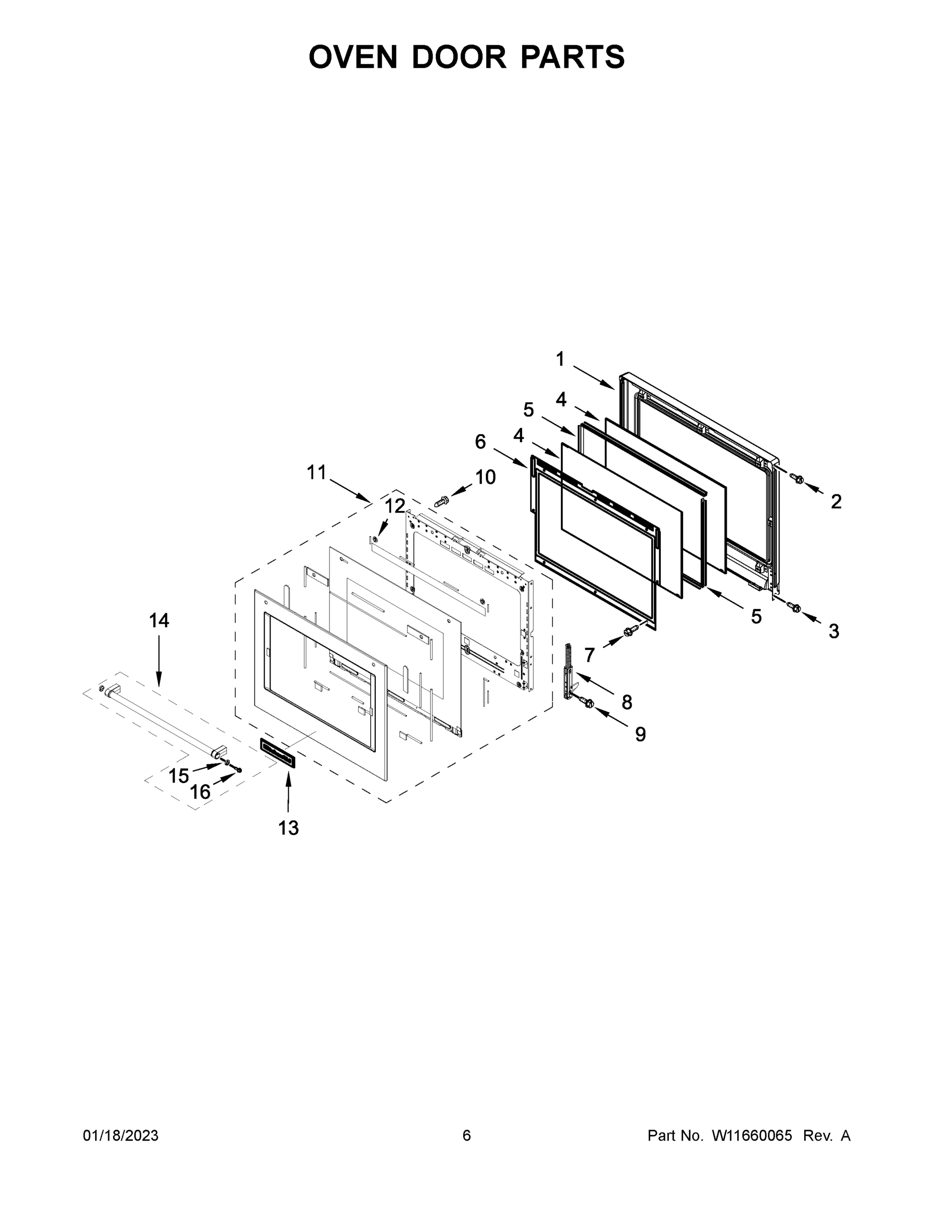 04 - OVEN DOOR PARTS