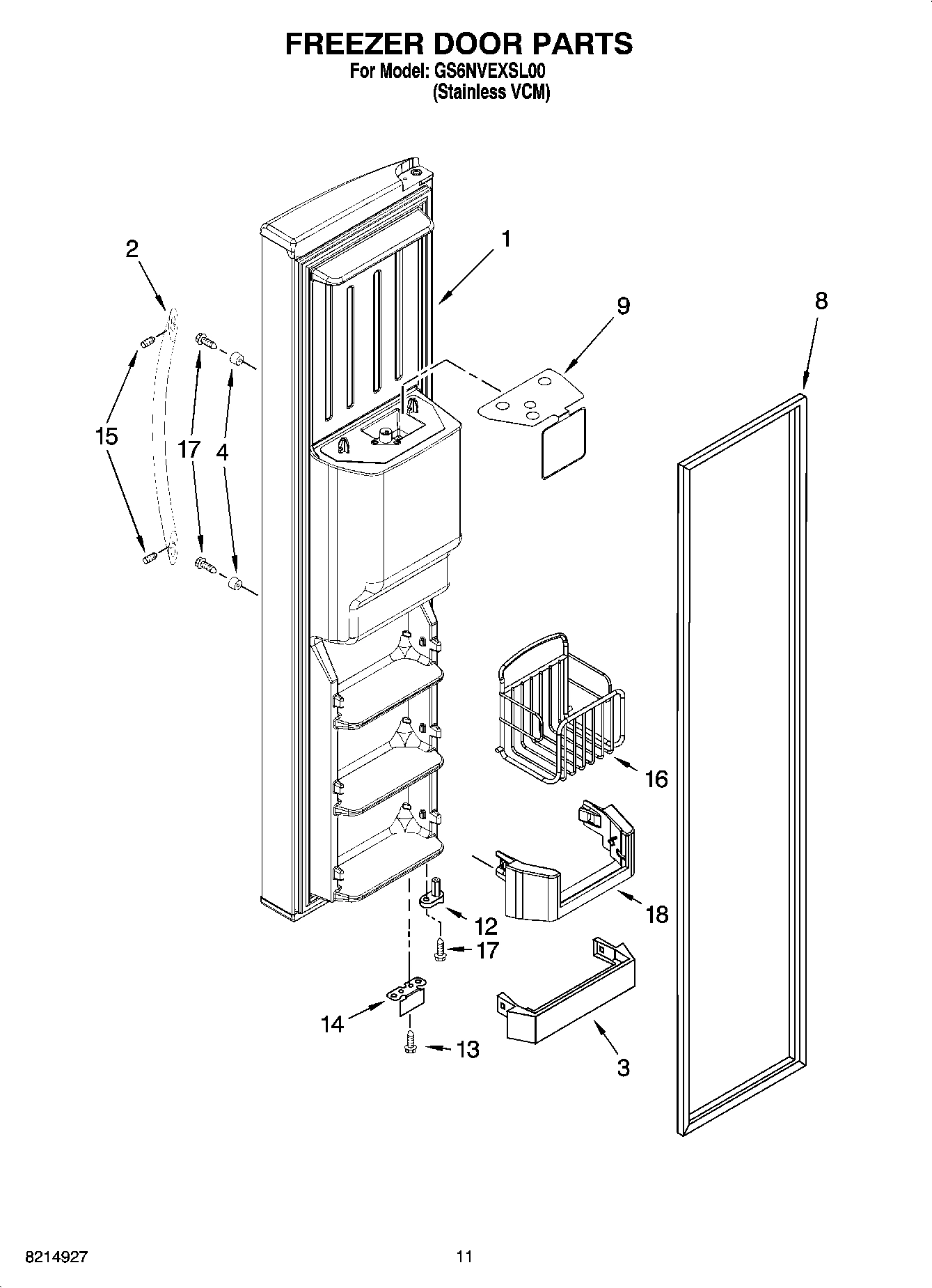 07 - FREEZER DOOR PARTS