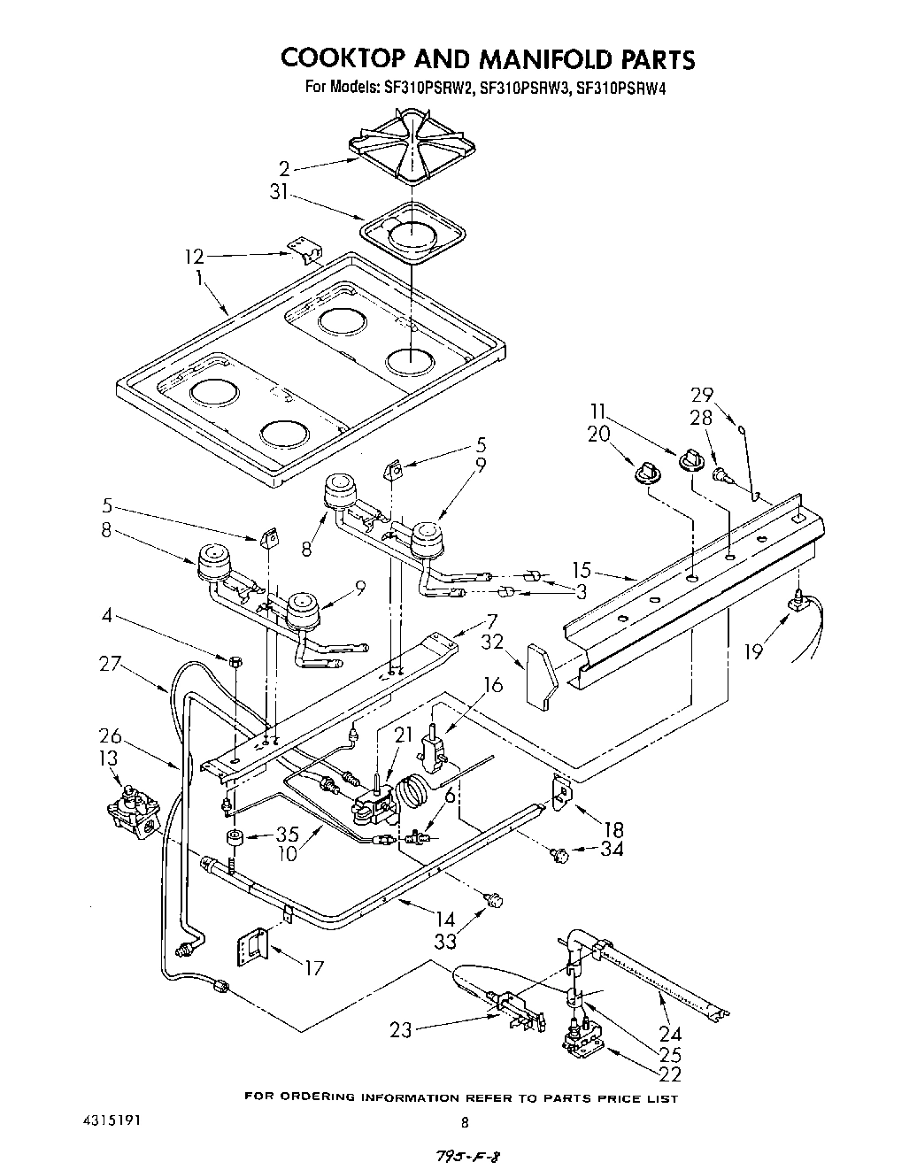 06 - COOKTOP AND MANIFOLD , LITERATURE AND OPTIONAL