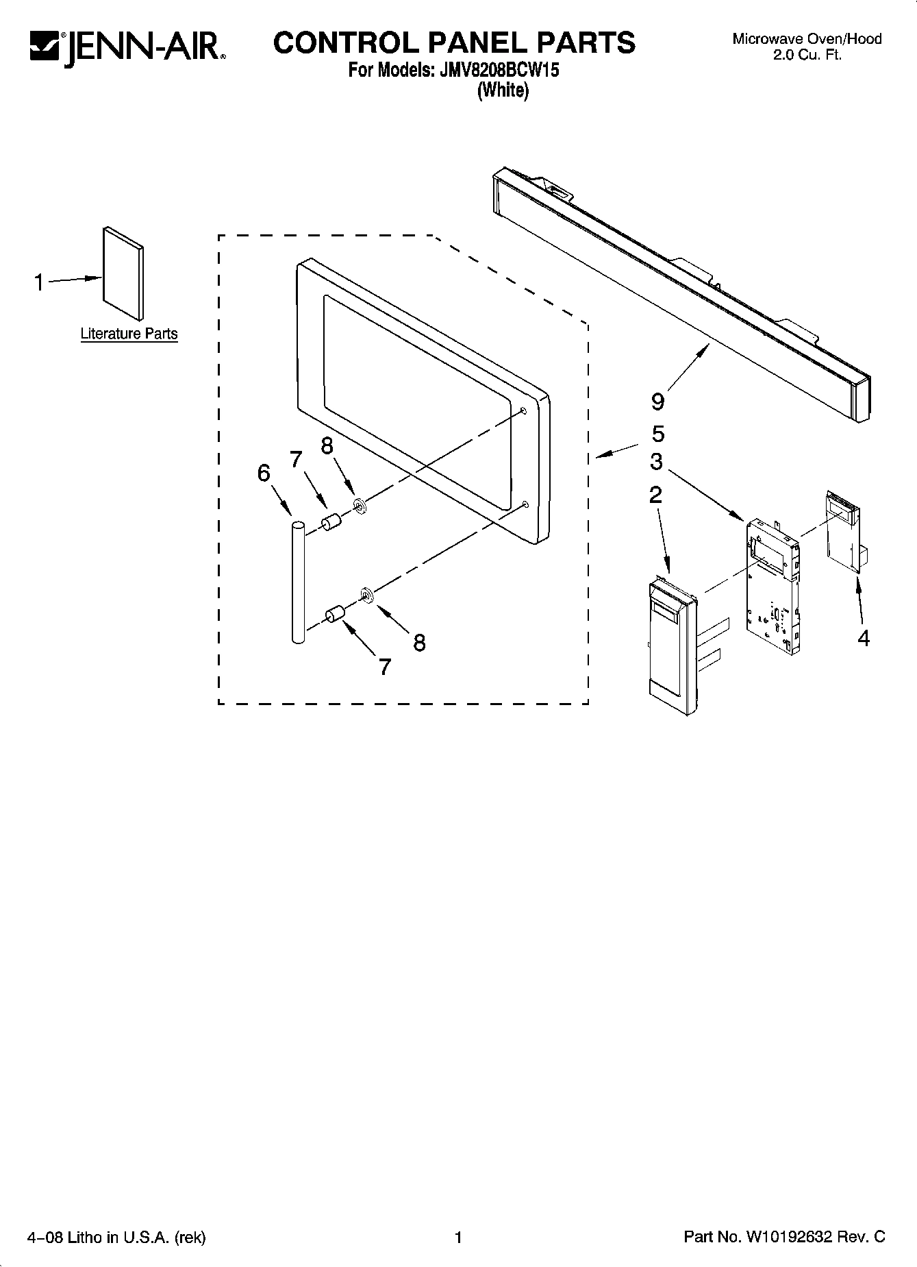 01 - CONTROL PANEL PARTS
