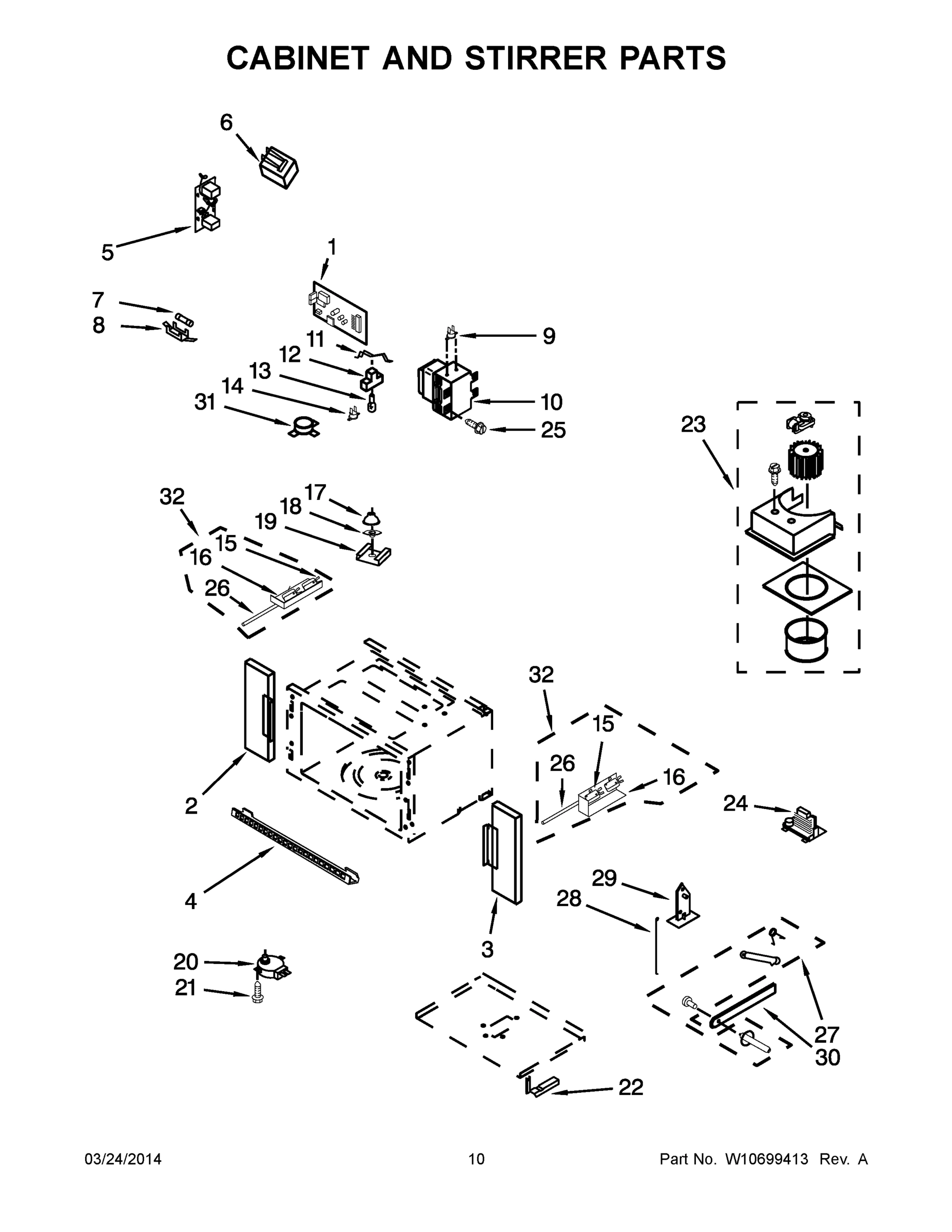 06 - CABINET AND STIRRER PARTS