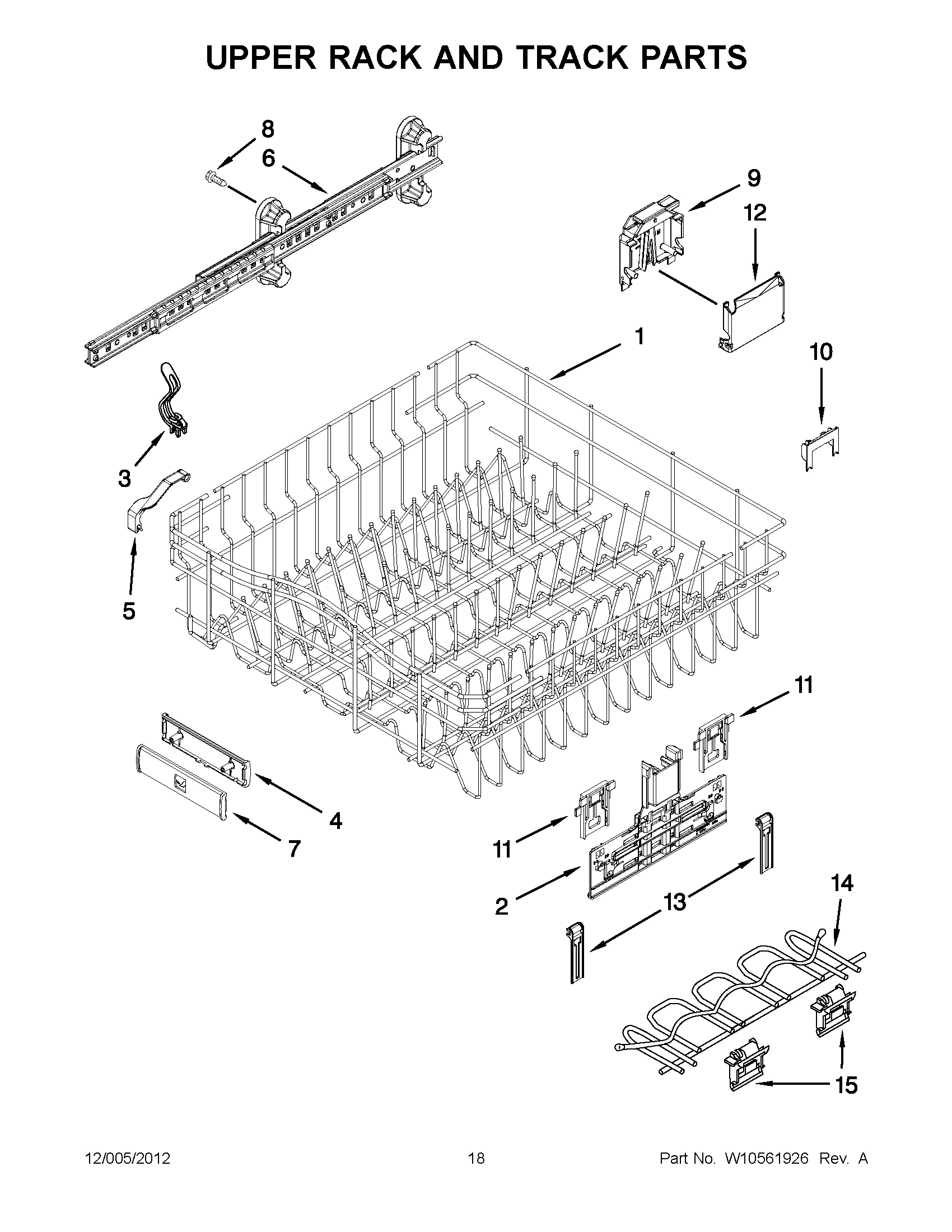 09 - UPPER RACK AND TRACK PARTS