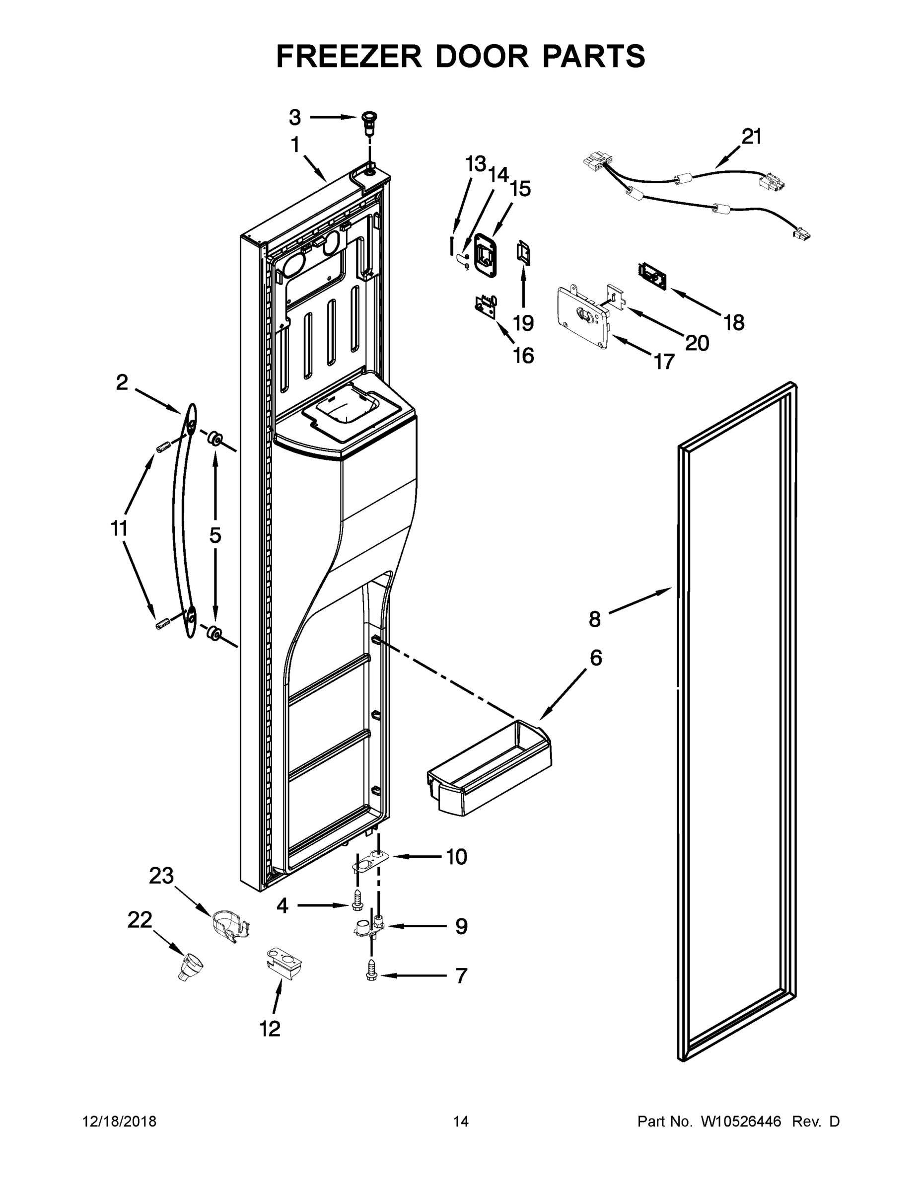 08 - FREEZER DOOR PARTS