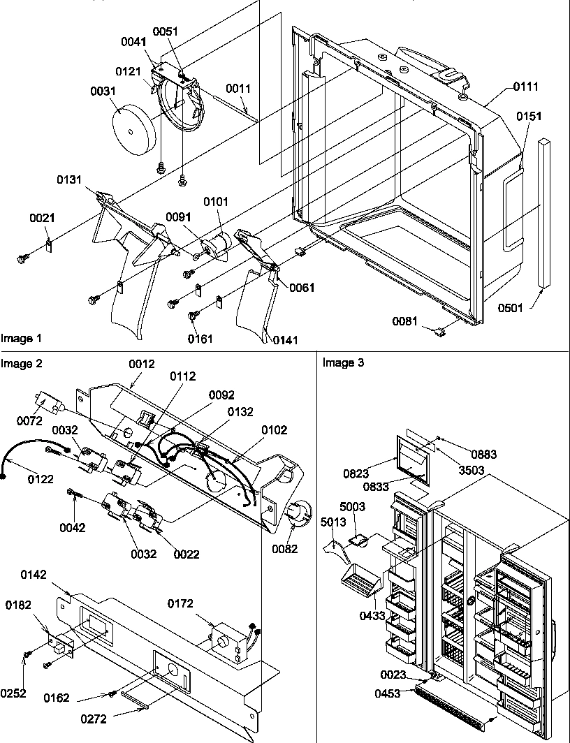 09 - ICE/WATER CAVITY/ELEC BRKT/TOE GRILLE
