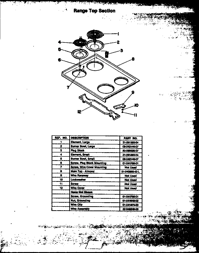 05 - RANGE TOP SECTION