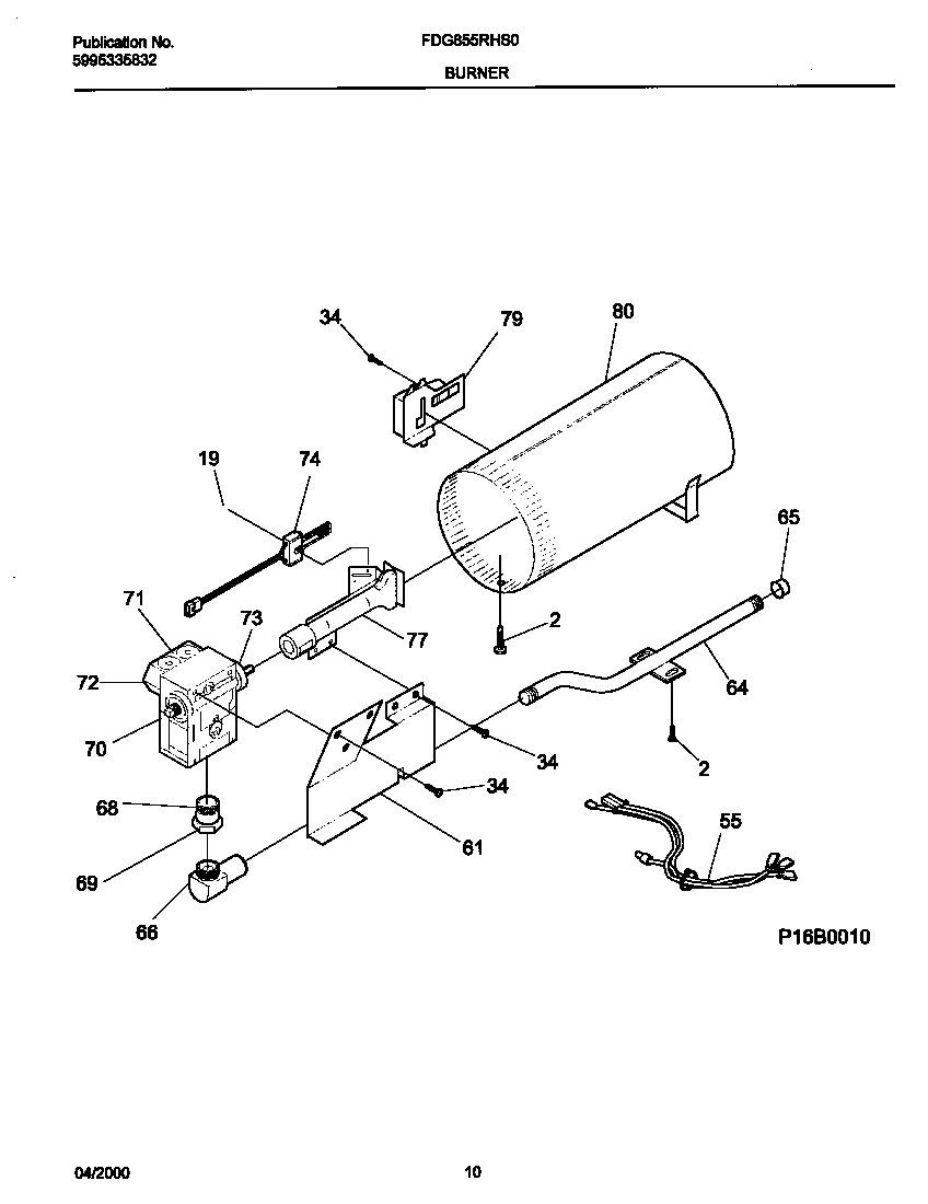 06 - P16B0010 BURNER,VALVE