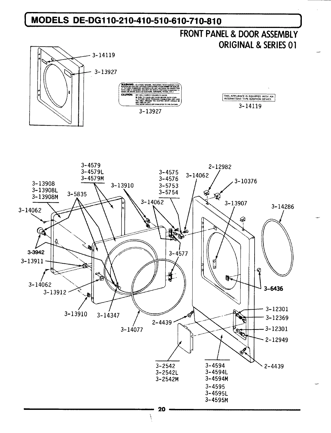 04 - FRONT PANEL & DOOR ASSEMBLY