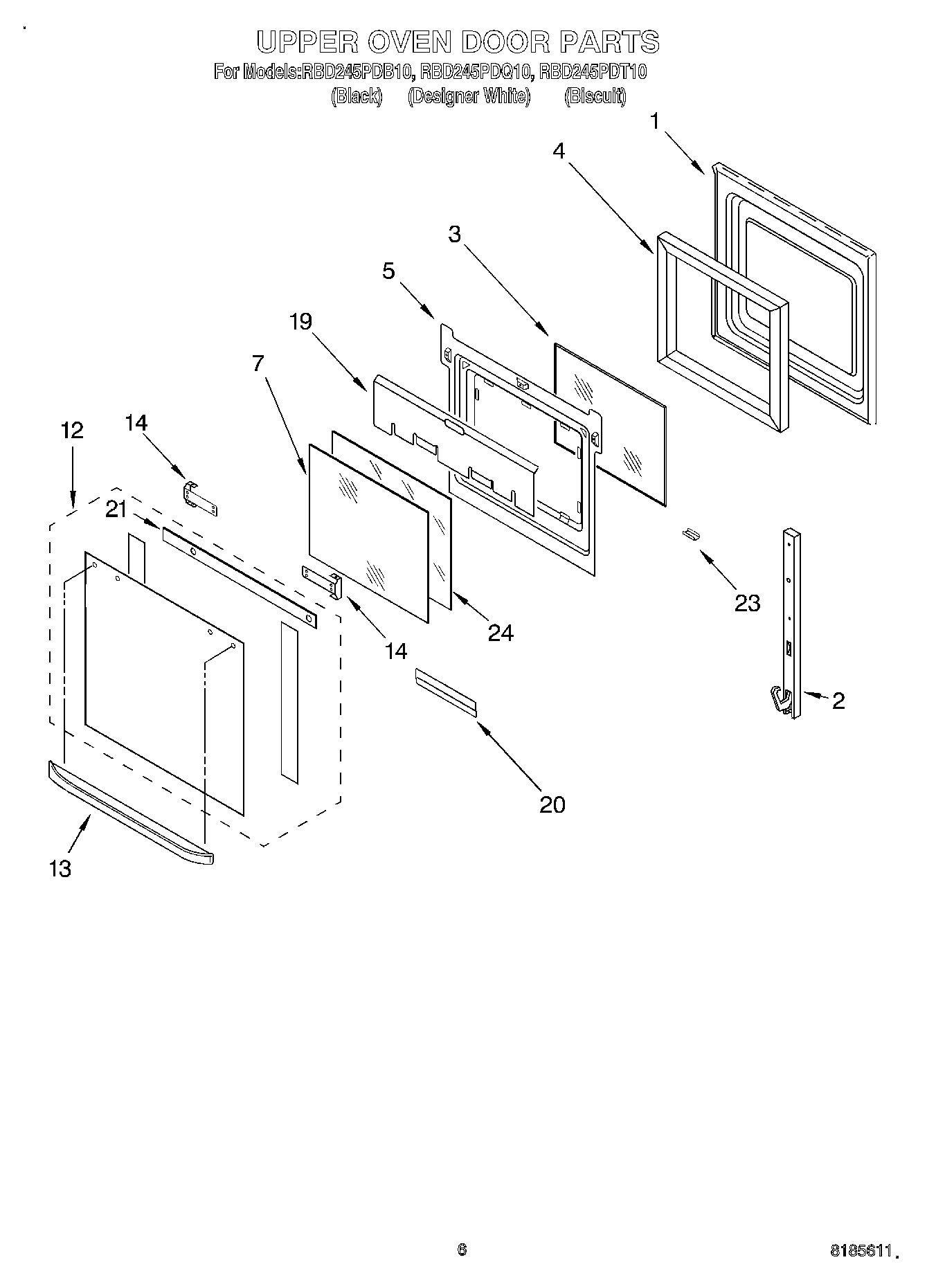 04 - UPPER OVEN DOOR