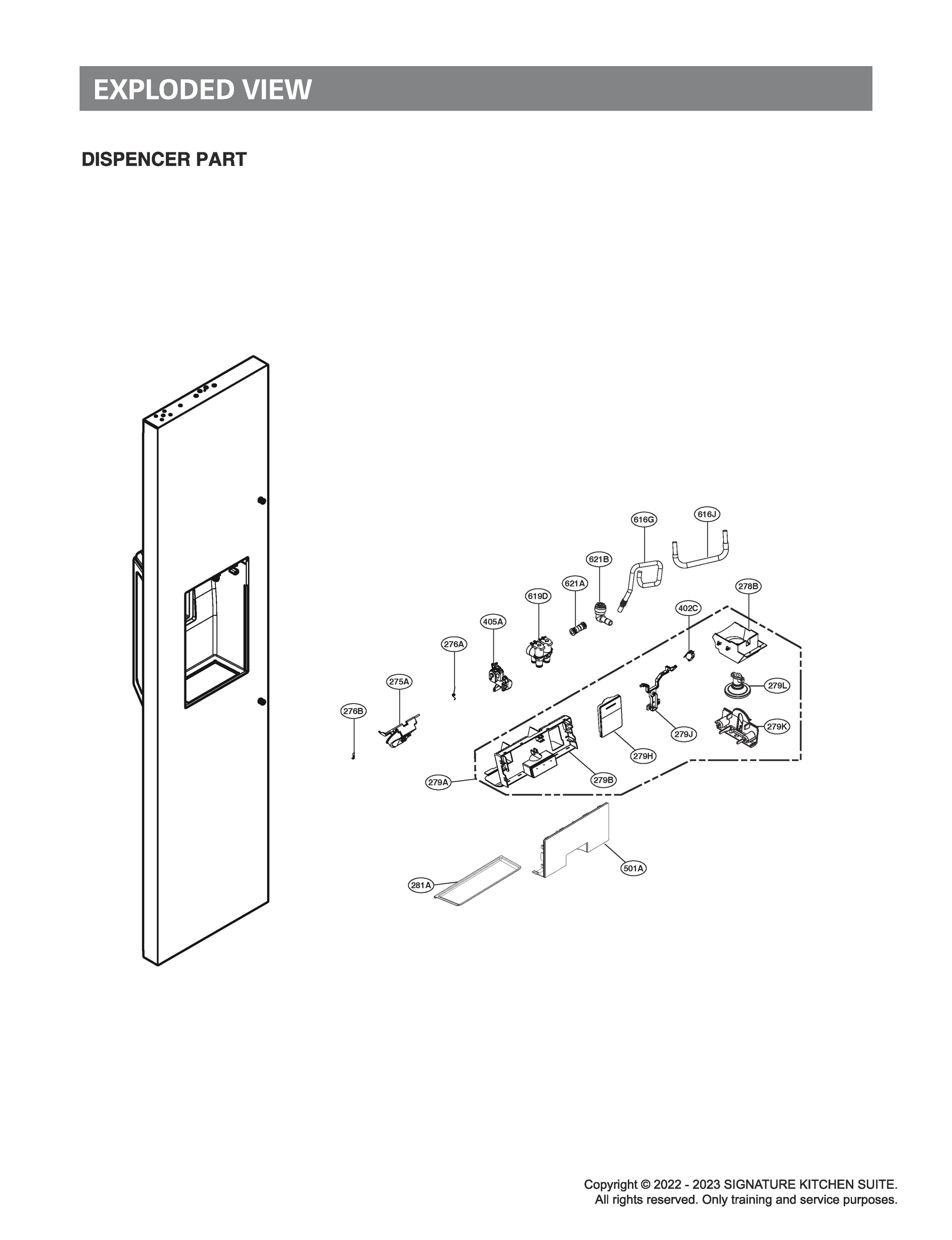 DISPENSER PARTS