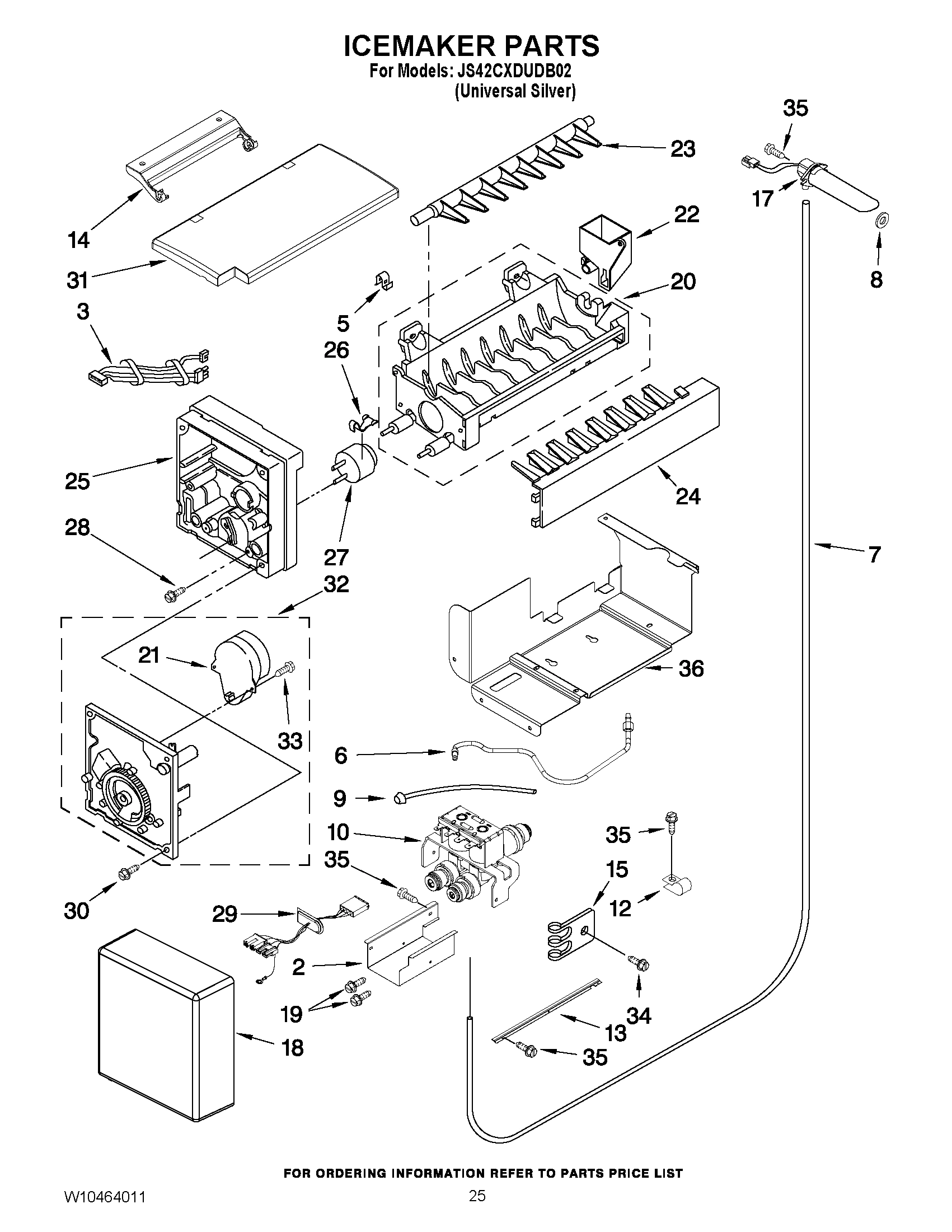 15 - ICEMAKER PARTS