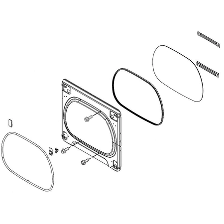 W10615000 Whirlpool Door Assembly