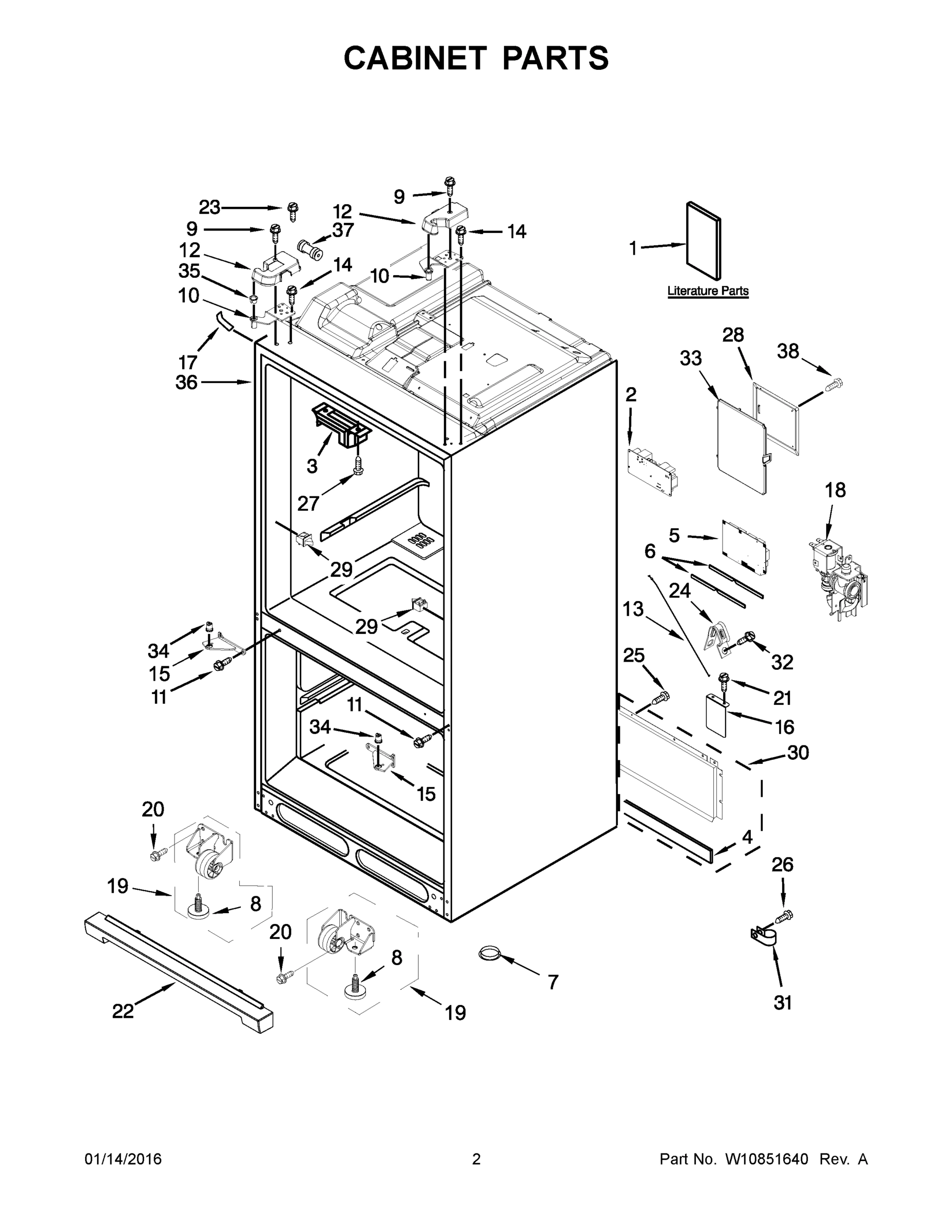 02 - CABINET PARTS