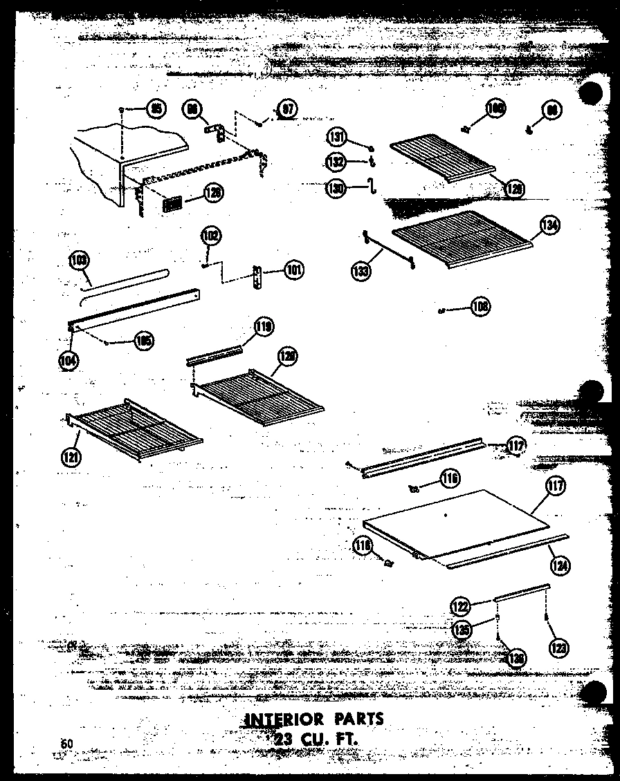 05 - INTERIOR PARTS 23 CU. FT.
