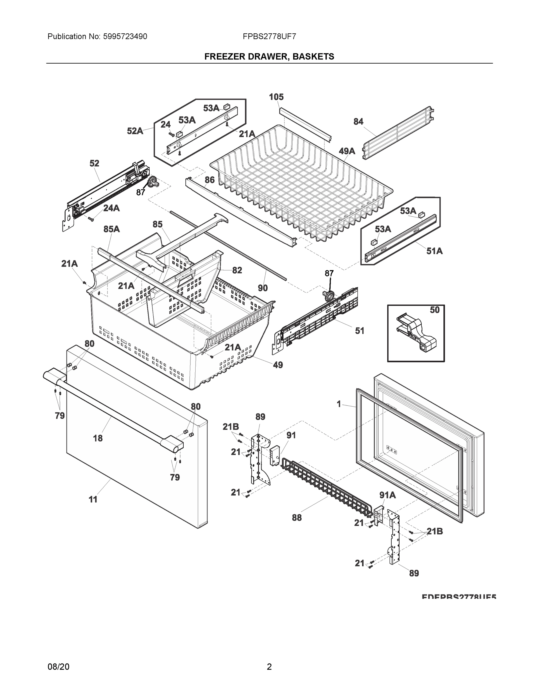 02 - FREEZER DRAWER, BASKETS