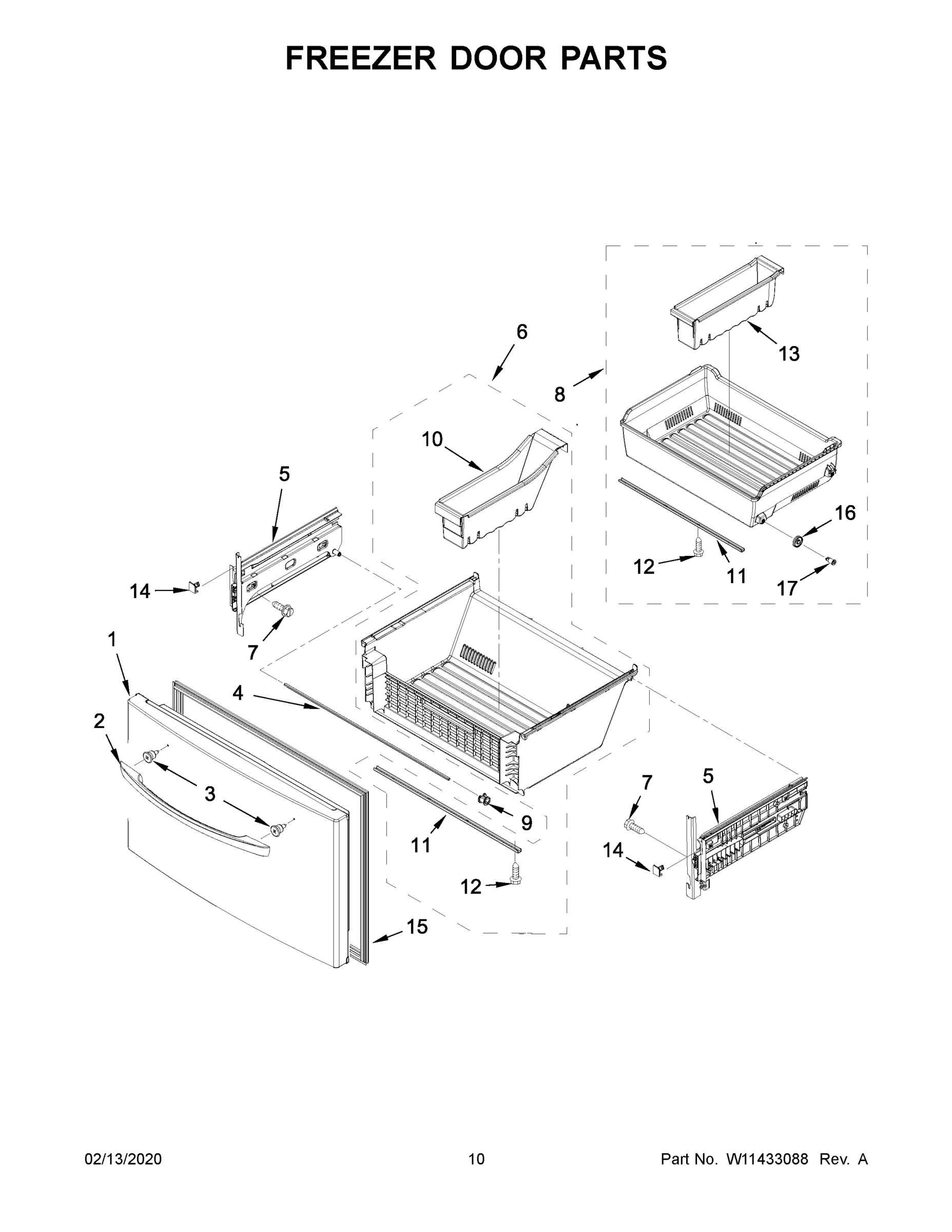 06 - FREEZER DOOR PARTS