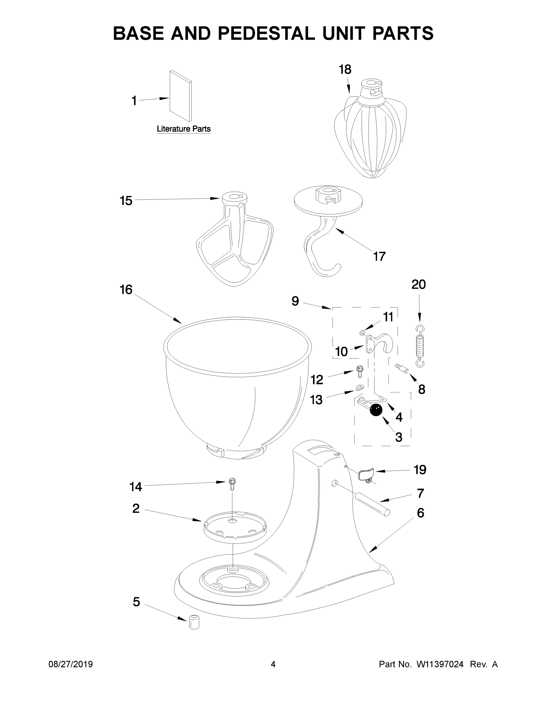 03 - BASE AND PEDESTAL UNIT PARTS