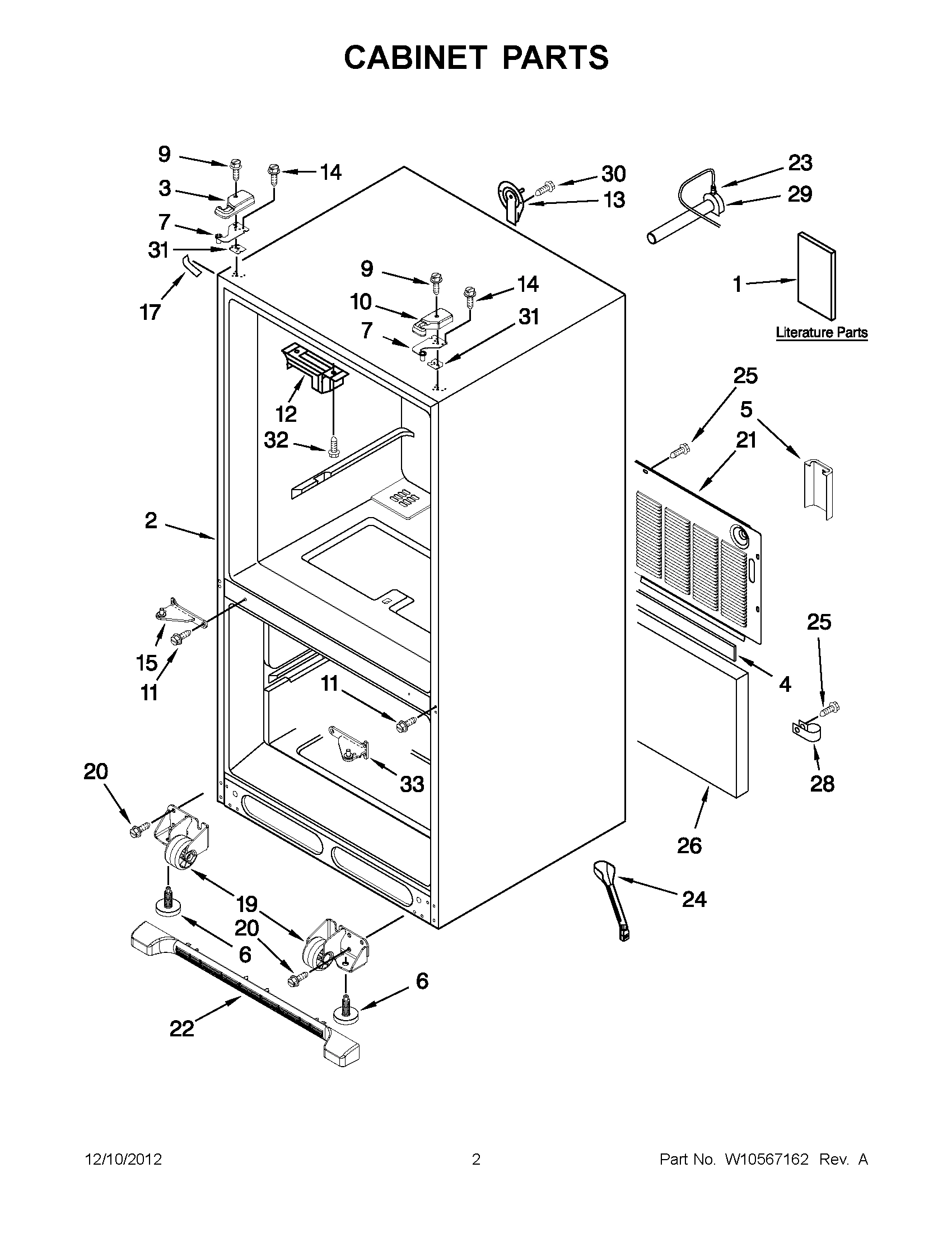 01 - CABINET PARTS