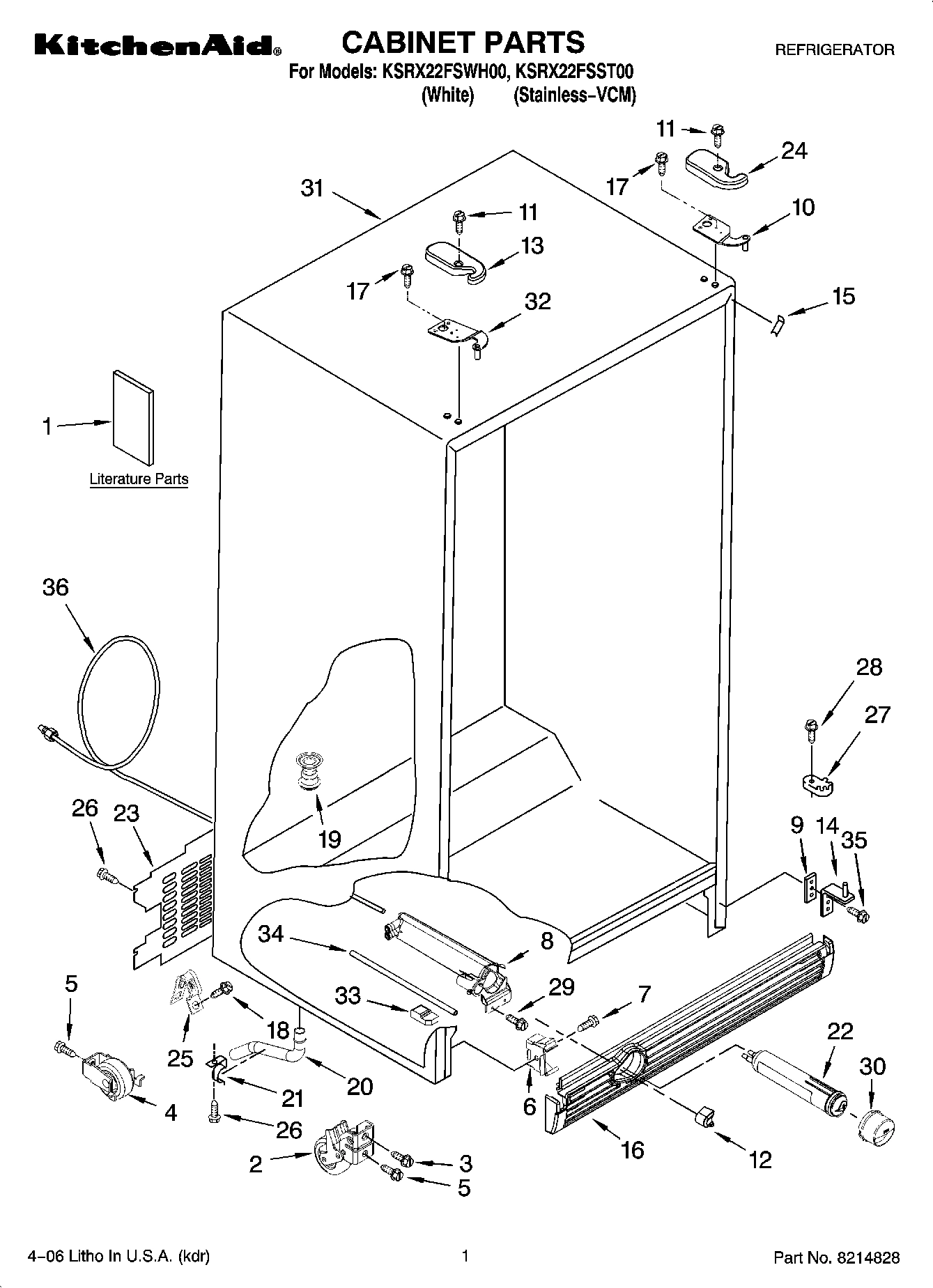 01 - CABINET PARTS