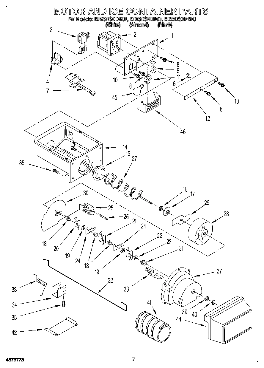 05 - MOTOR AND ICE CONTAINER