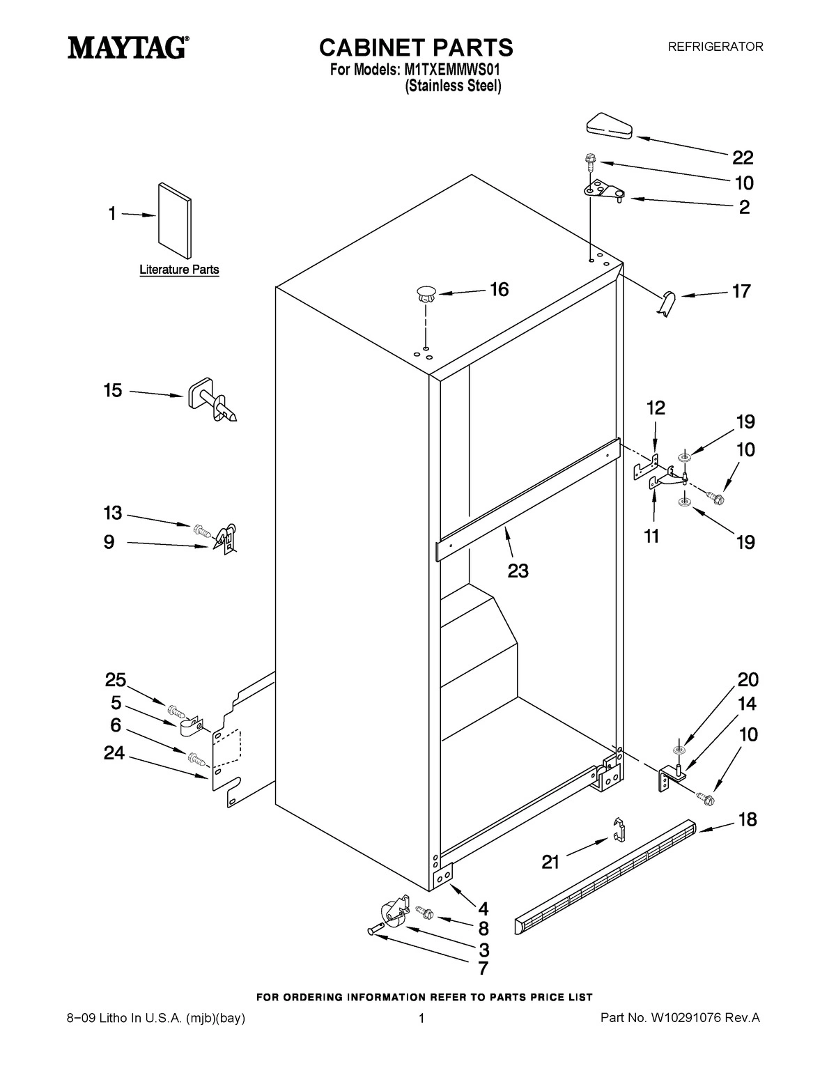 01 - CABINET PARTS