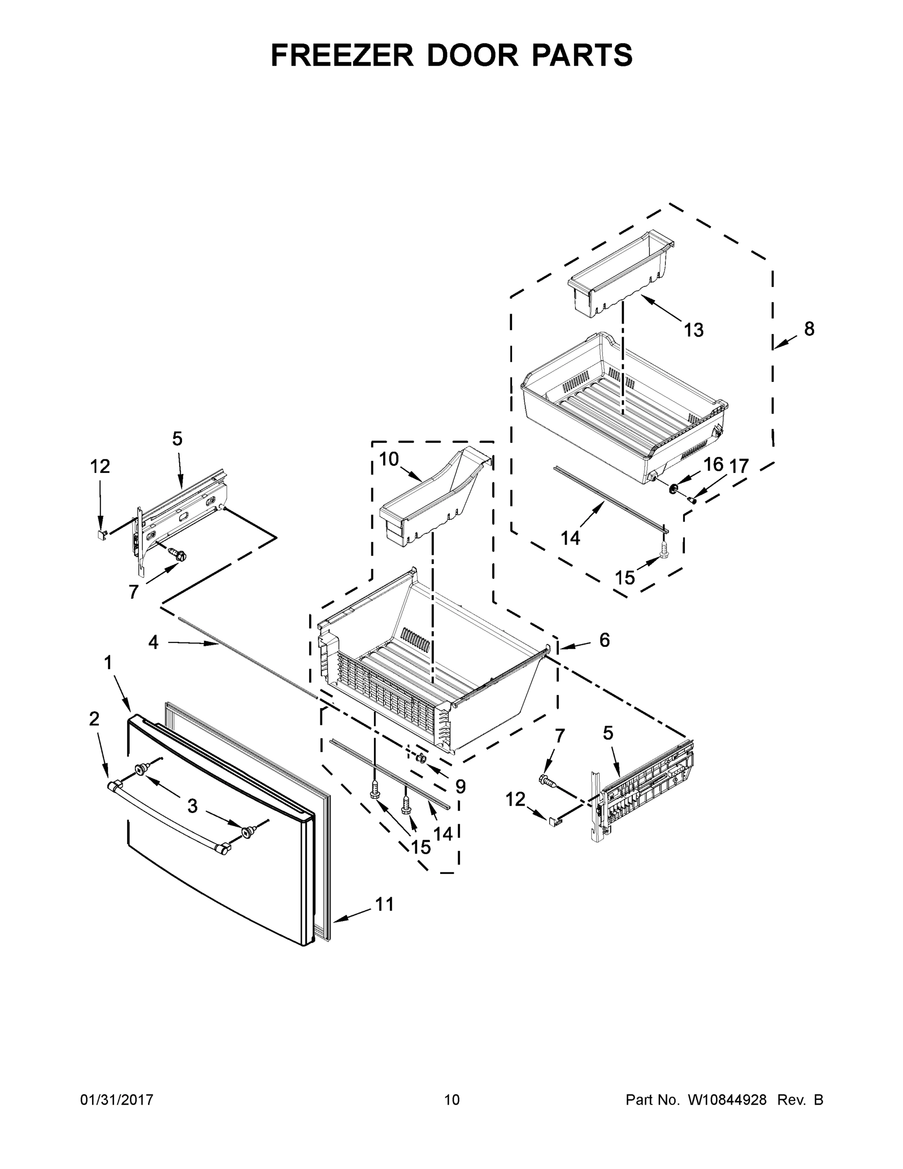 06 - FREEZER DOOR PARTS