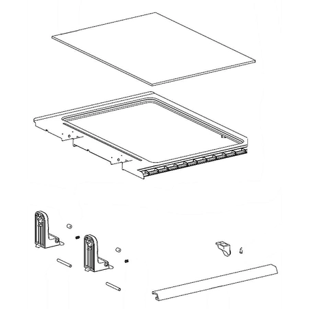 DA97-15362A Samsung Refrigerator Shelf Folder
