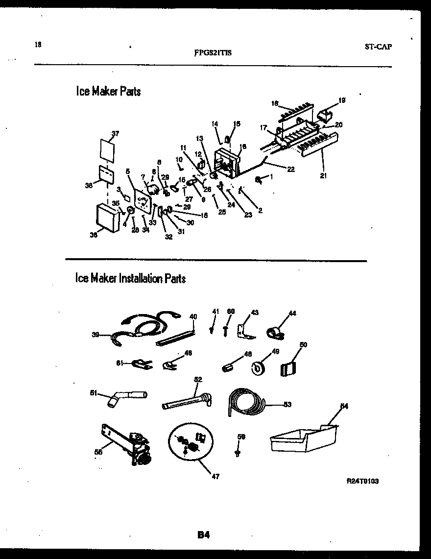 10 - ICE MAKER AND INSTALLATION PARTS