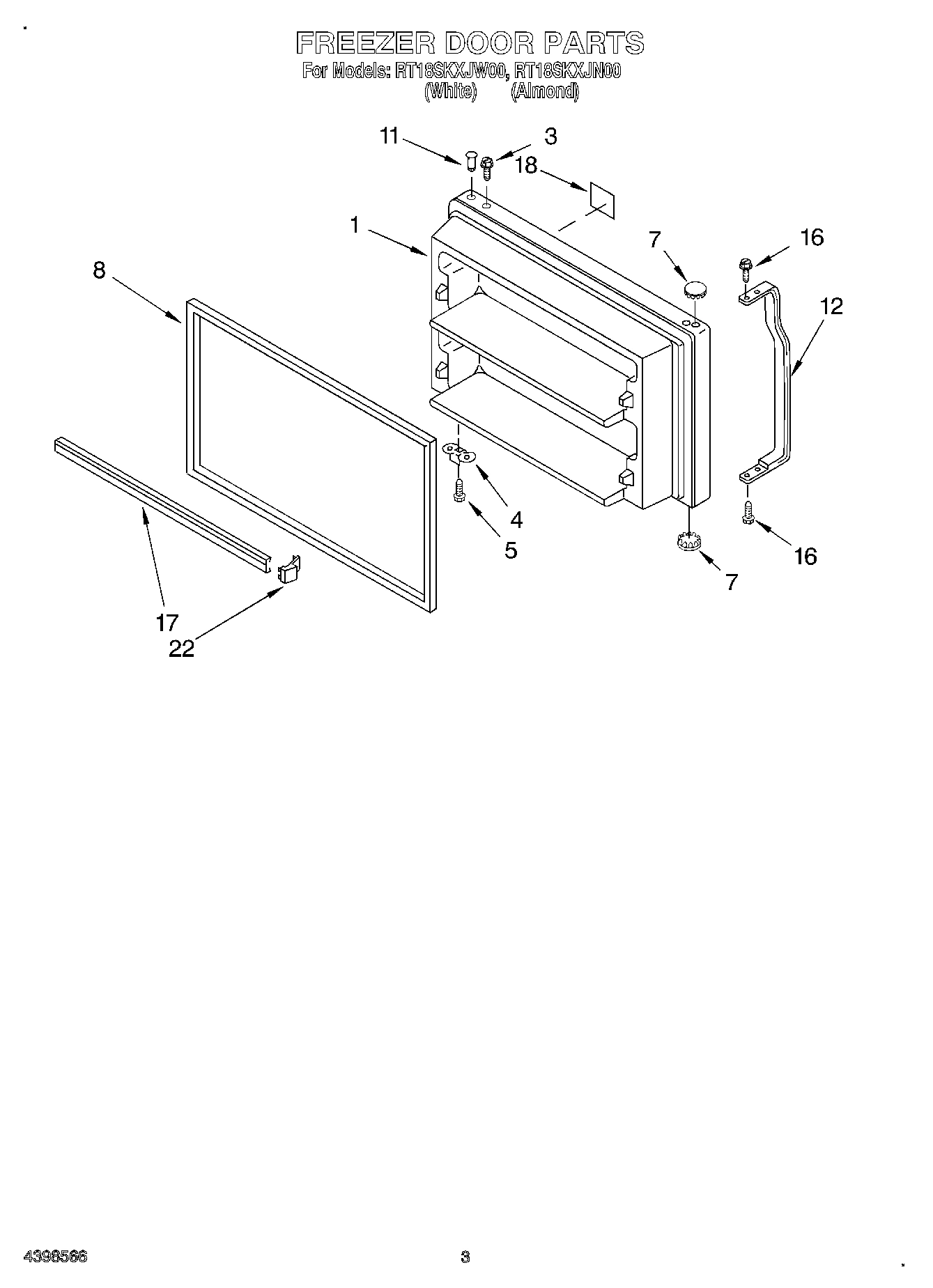 02 - FREEZER DOOR