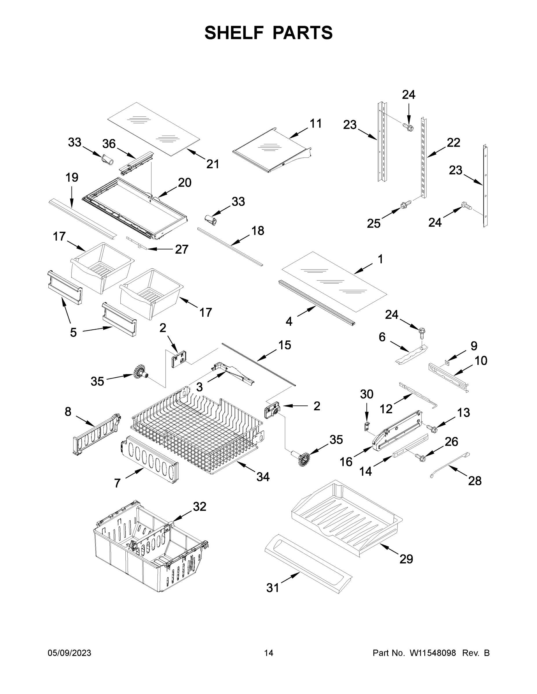 08 - SHELF PARTS