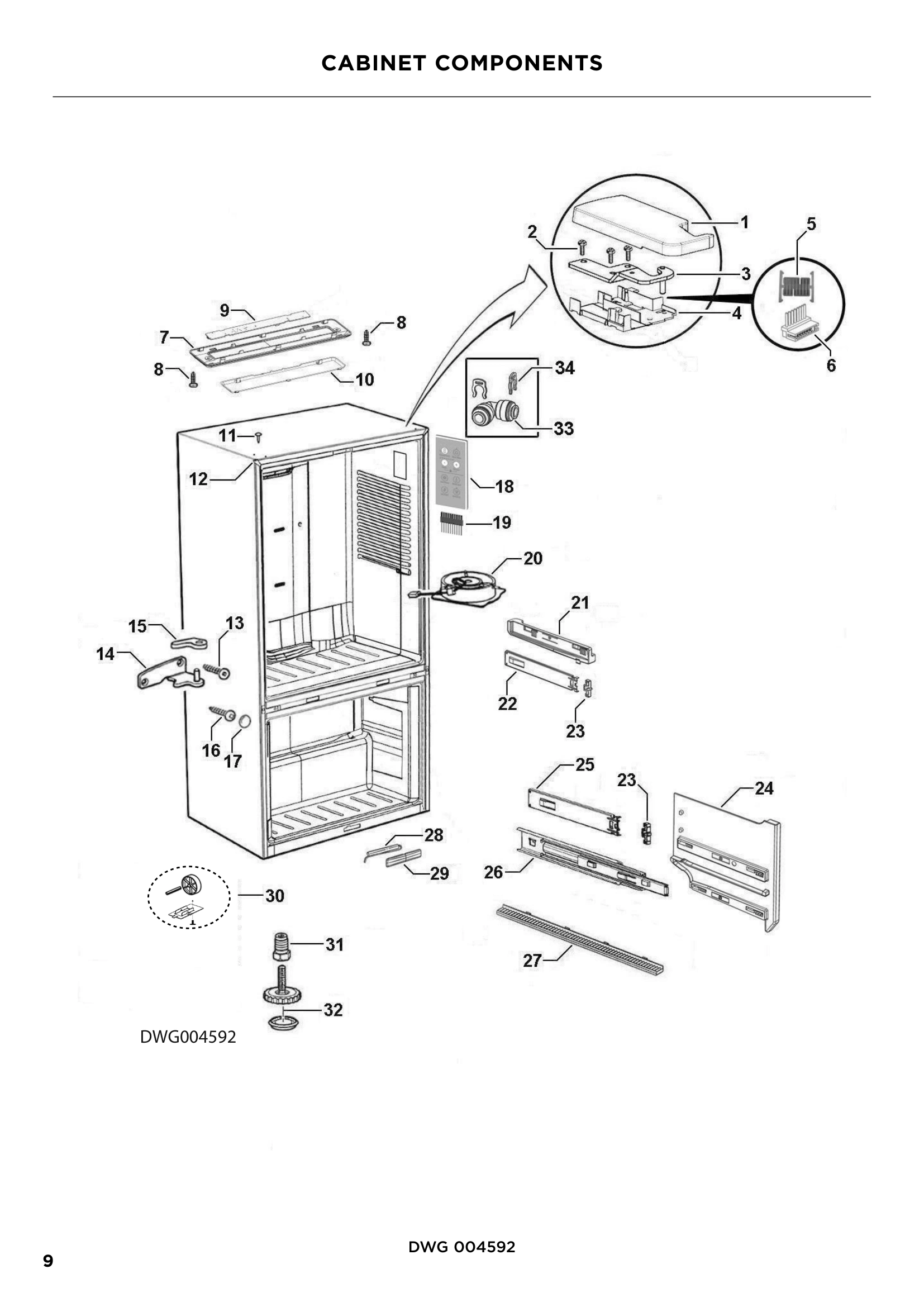 CABINET COMPONENTS