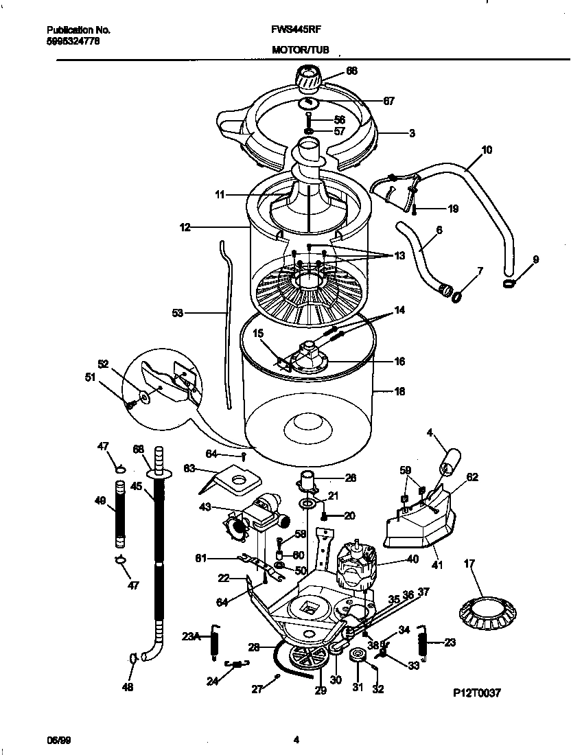 03 - P12T0037 WASHER MTR,HOSE