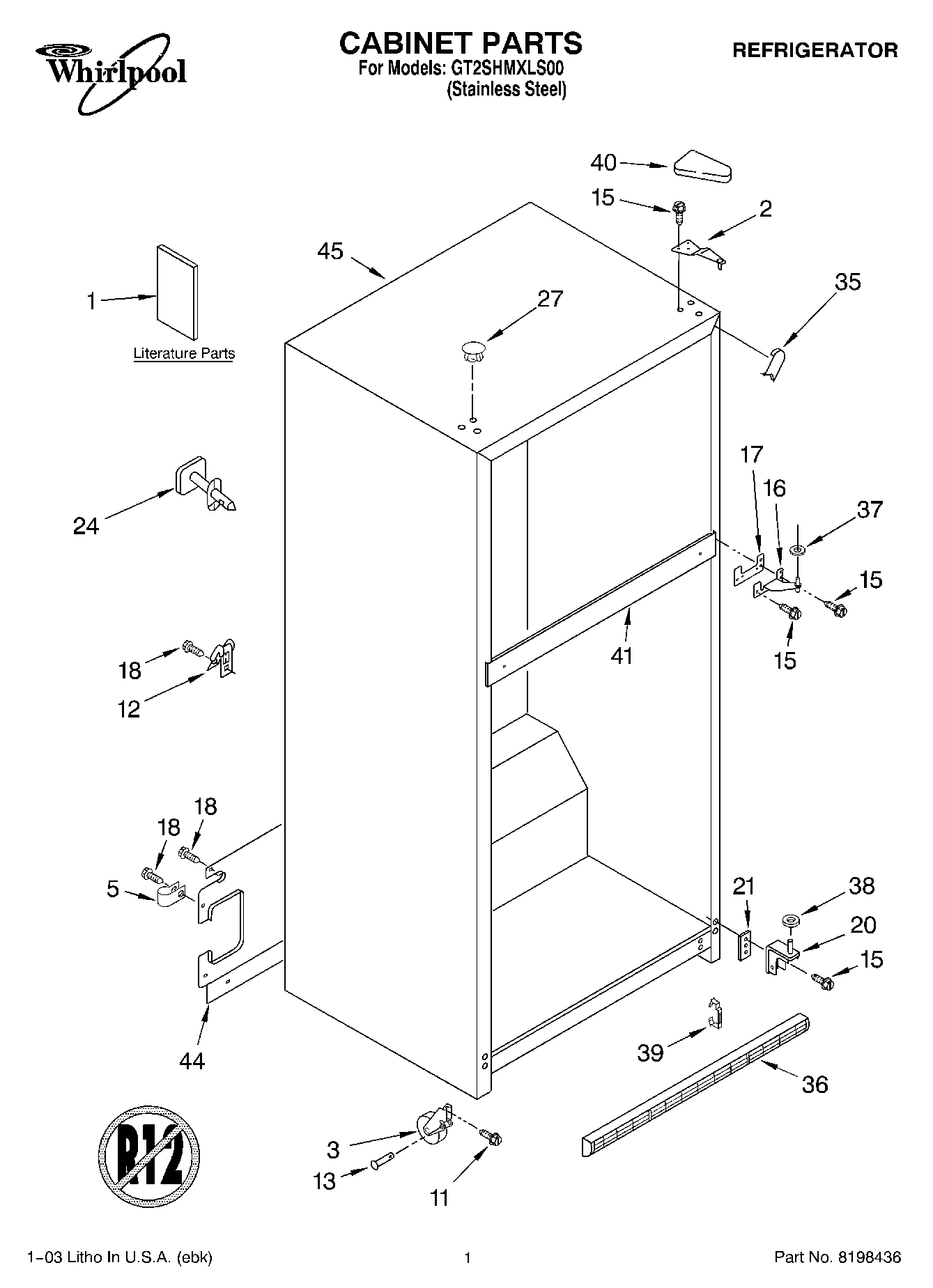 01 - CABINET PARTS